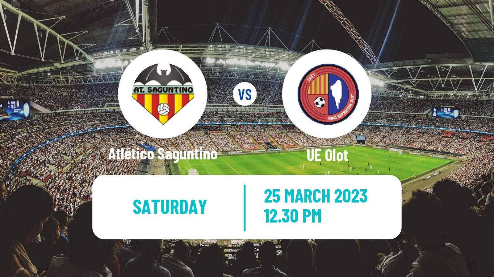 Football Spanish Segunda RFEF - Group 3 Atlético Saguntino - Olot