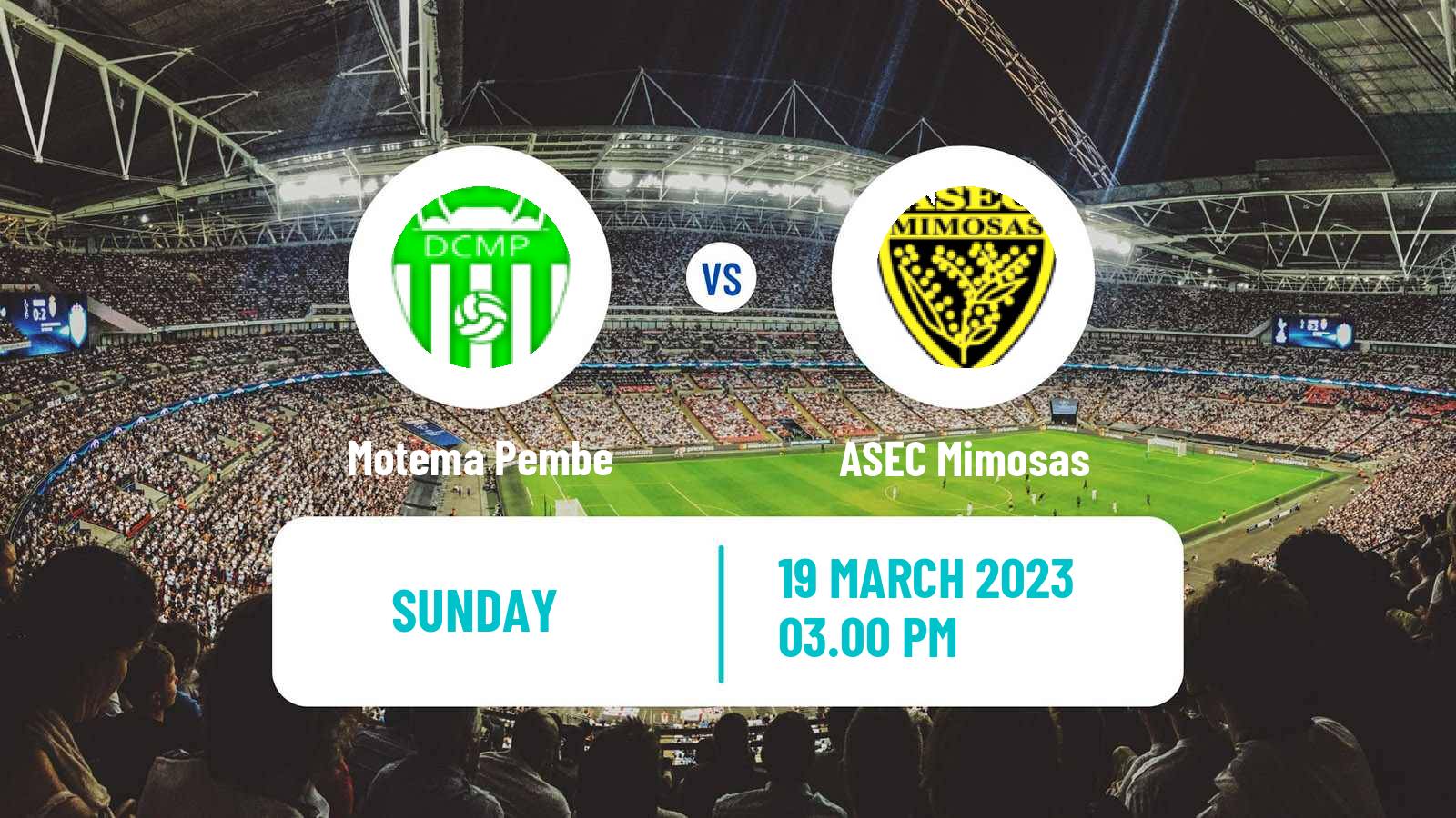 Soccer CAF Confederation Cup Motema Pembe - ASEC Mimosas