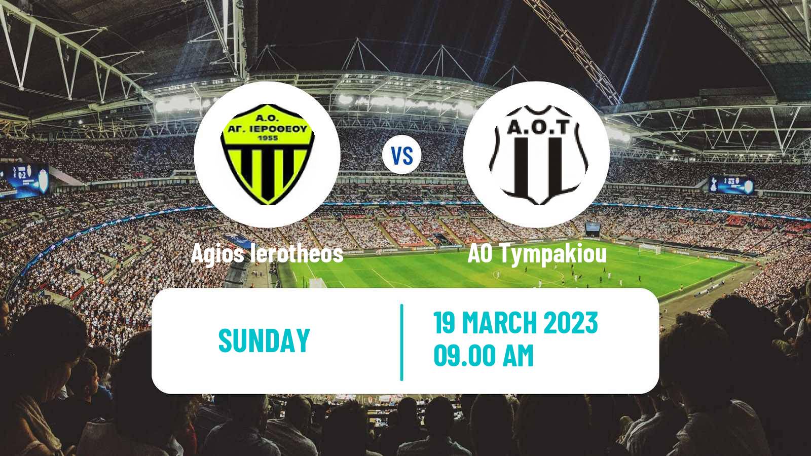 Soccer Greek Gamma Ethniki - Group 5 Agios Ierotheos - Tympakiou