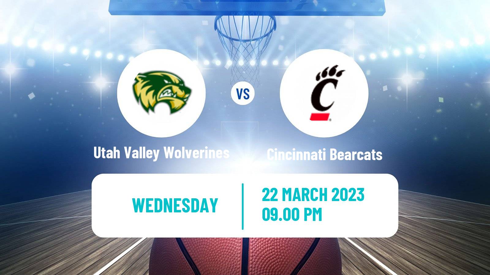 Basketball NIT Utah Valley Wolverines - Cincinnati Bearcats