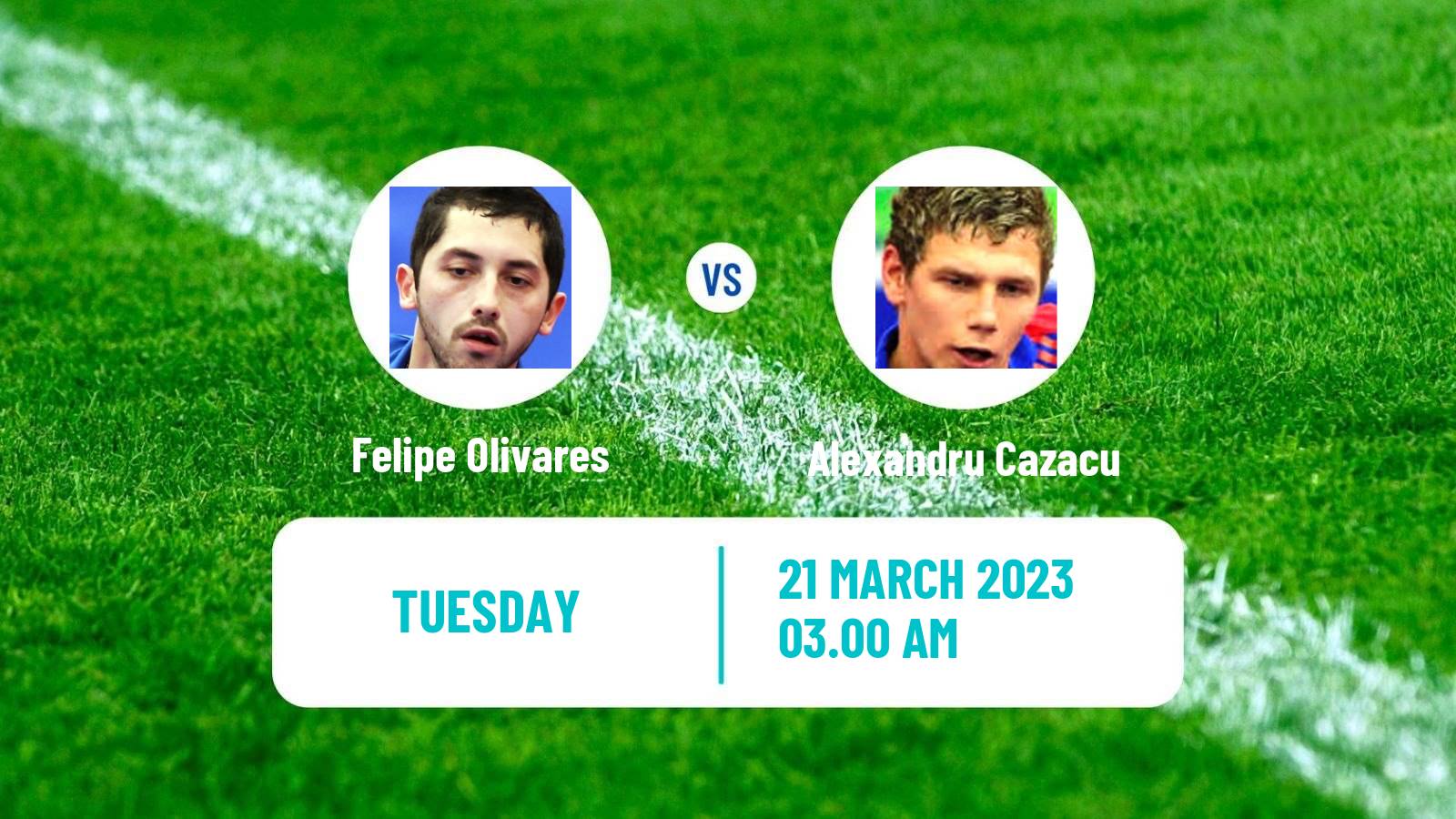Table tennis Table Tennis Felipe Olivares - Alexandru Cazacu