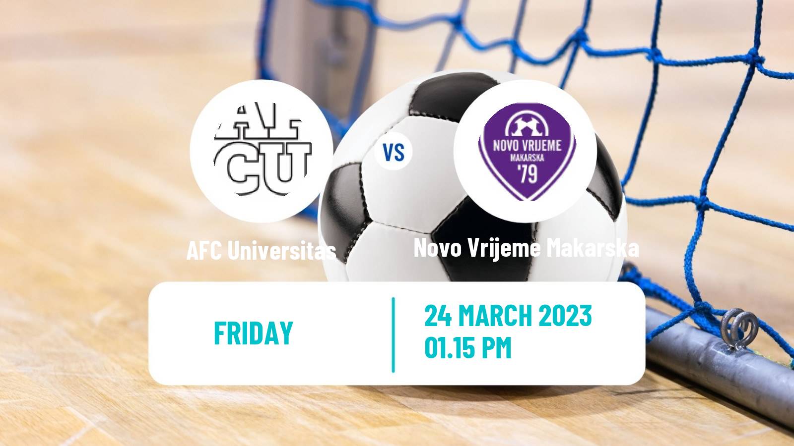 Futsal Croatian 1 HMNL AFC Universitas - Novo Vrijeme Makarska