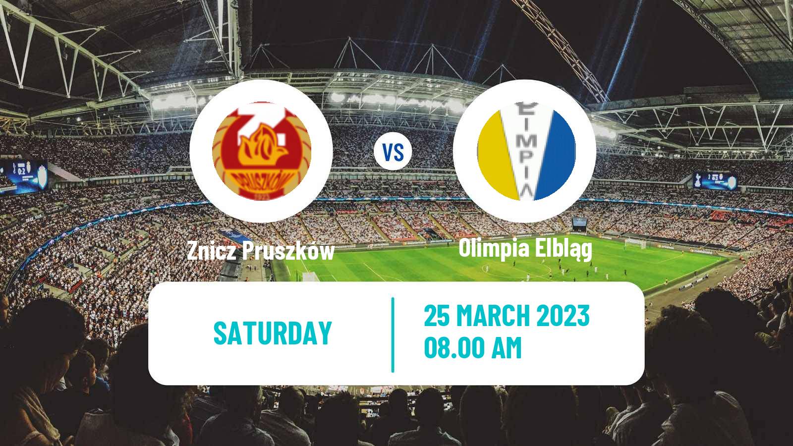 Soccer Polish Division 2 Znicz Pruszków - Olimpia Elbląg