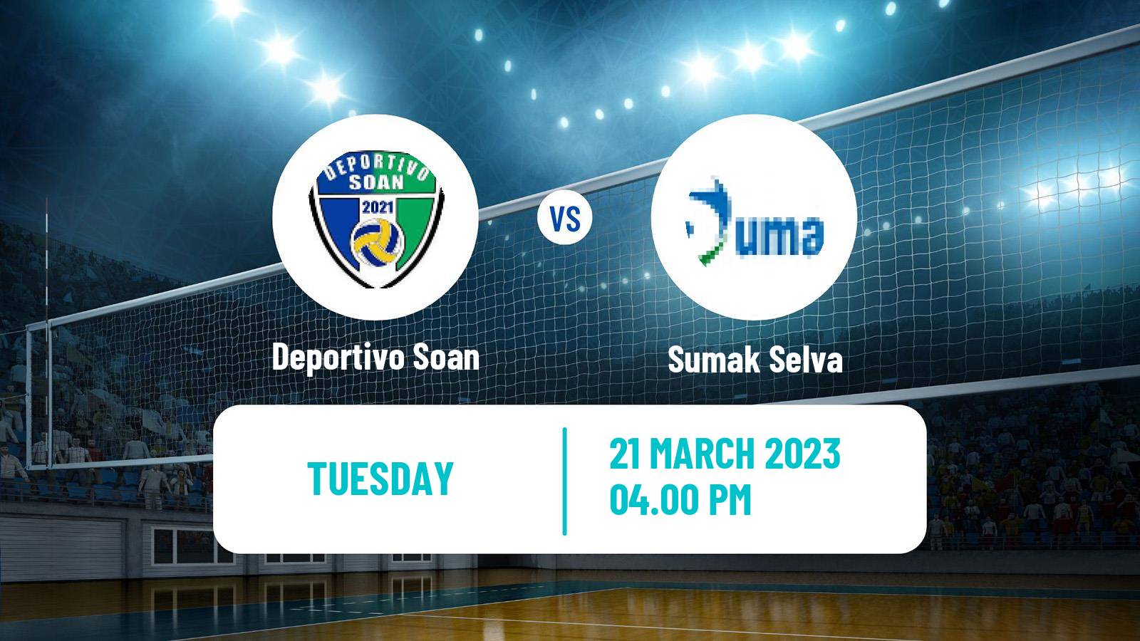 Volleyball Peruvian LNSV Women Deportivo Soan - Sumak Selva