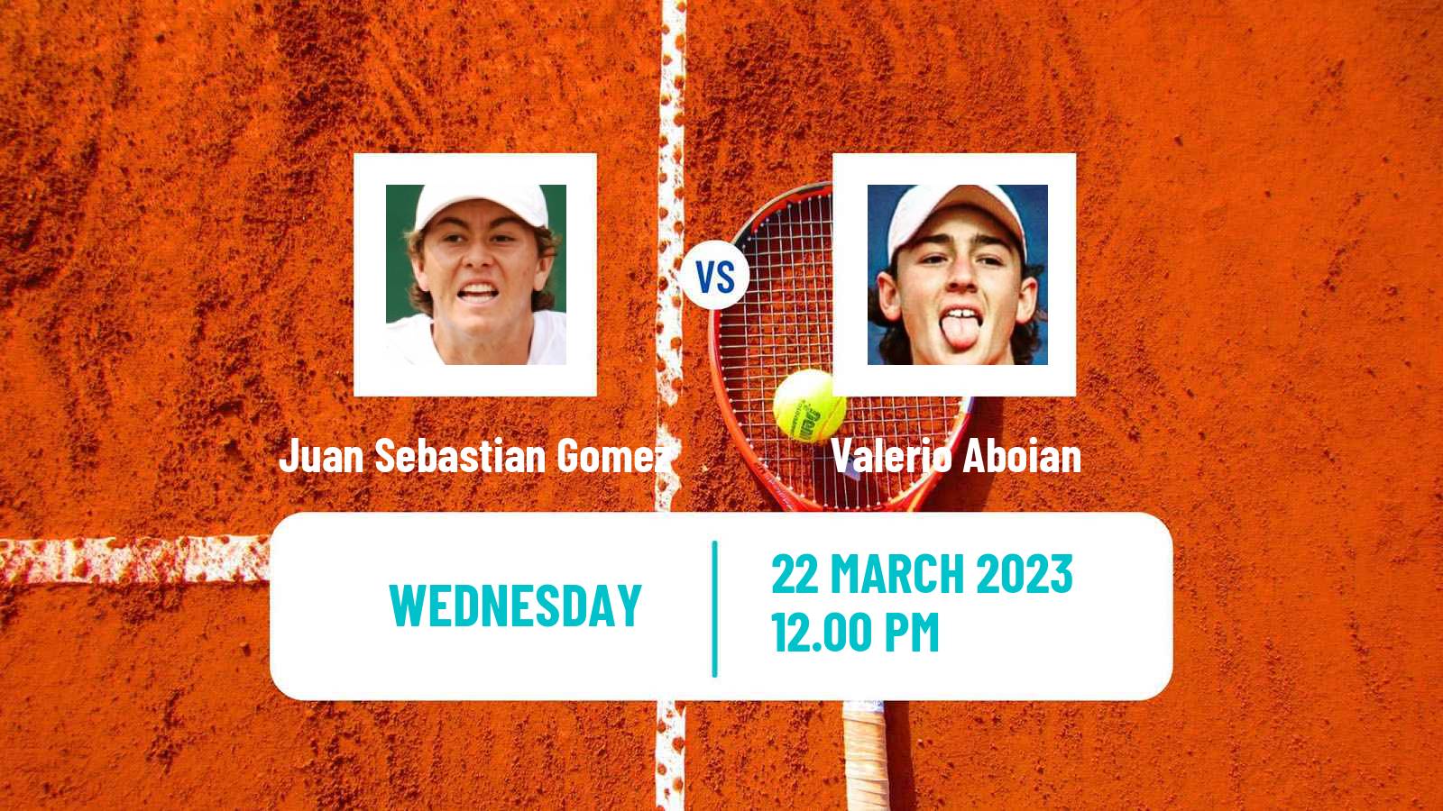 Tennis ITF Tournaments Juan Sebastian Gomez - Valerio Aboian