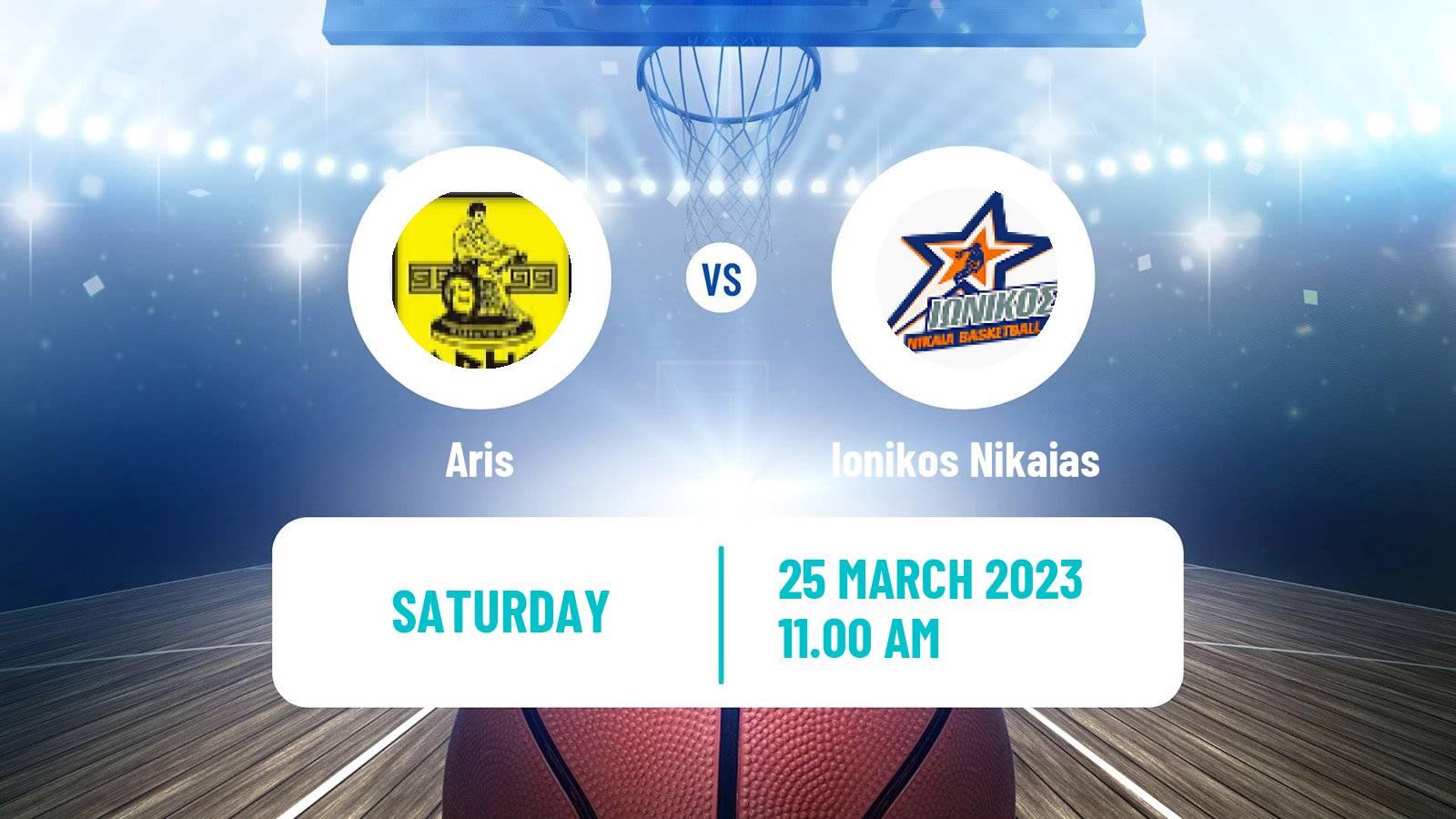Basketball Greek Basket League A1 Aris - Ionikos Nikaias