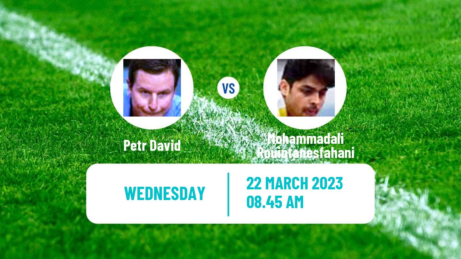 Table tennis Table Tennis Petr David - Mohammadali Rouintanesfahani
