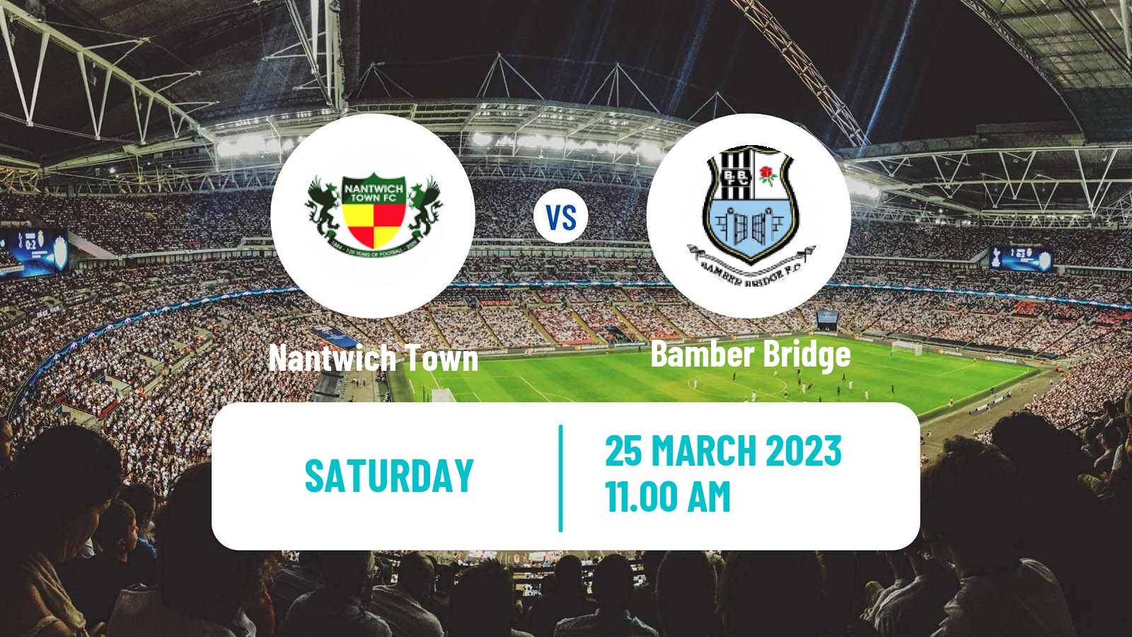 Soccer English NPL Premier Division Nantwich Town - Bamber Bridge