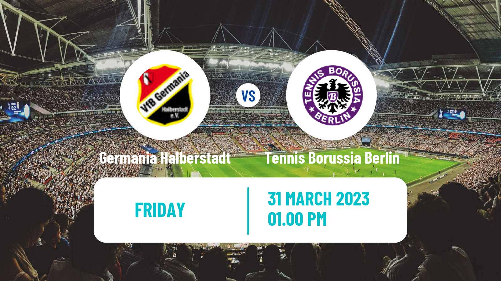 Soccer German Regionalliga Nordost Germania Halberstadt - Tennis Borussia Berlin