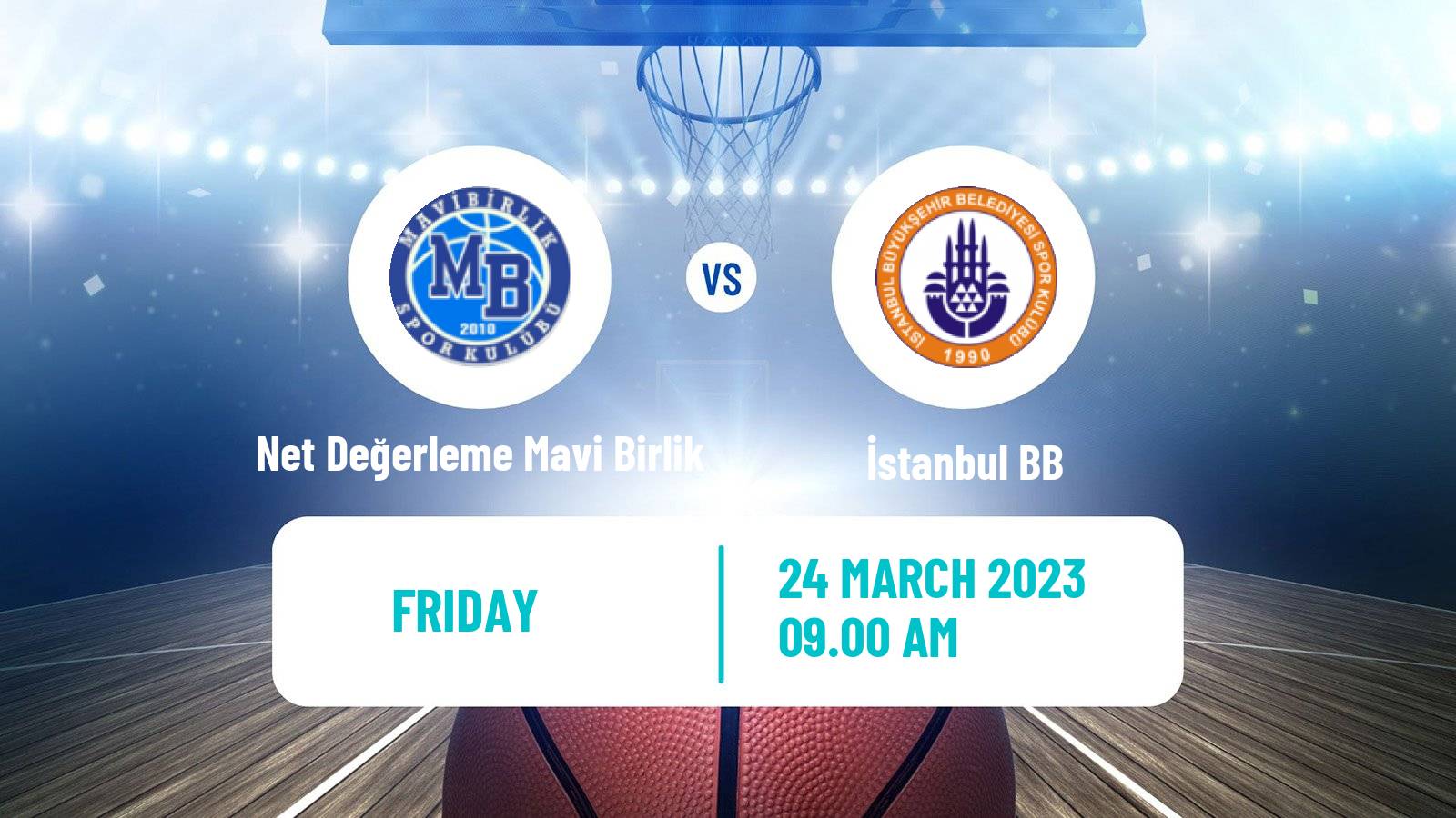 Basketball Turkish TB2L Net Değerleme Mavi Birlik - İstanbul BB
