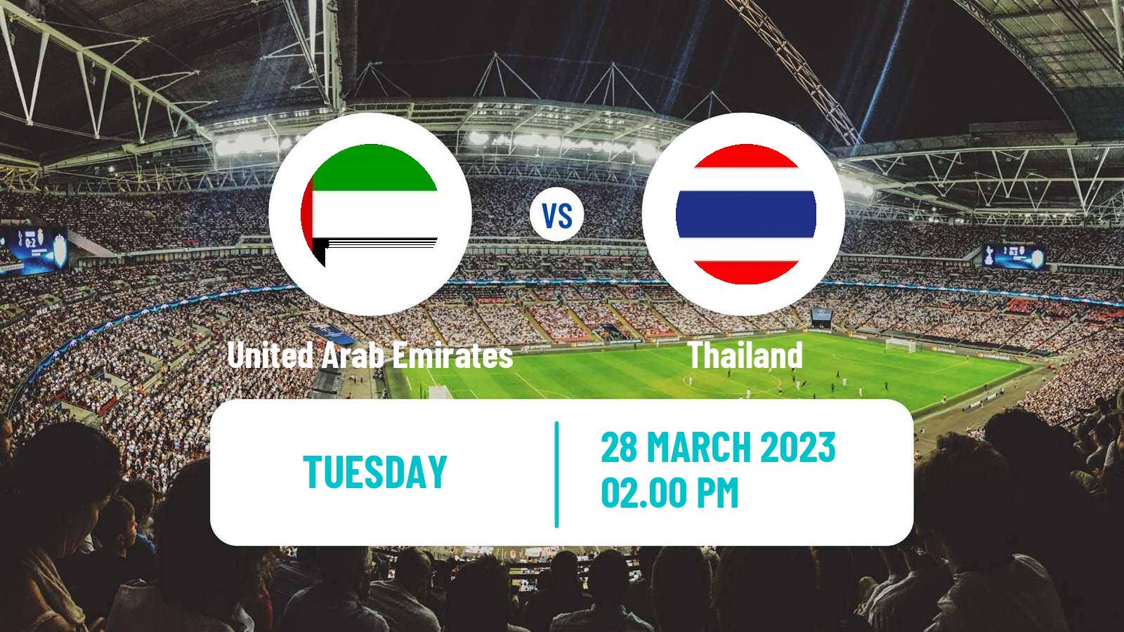Soccer Friendly United Arab Emirates - Thailand