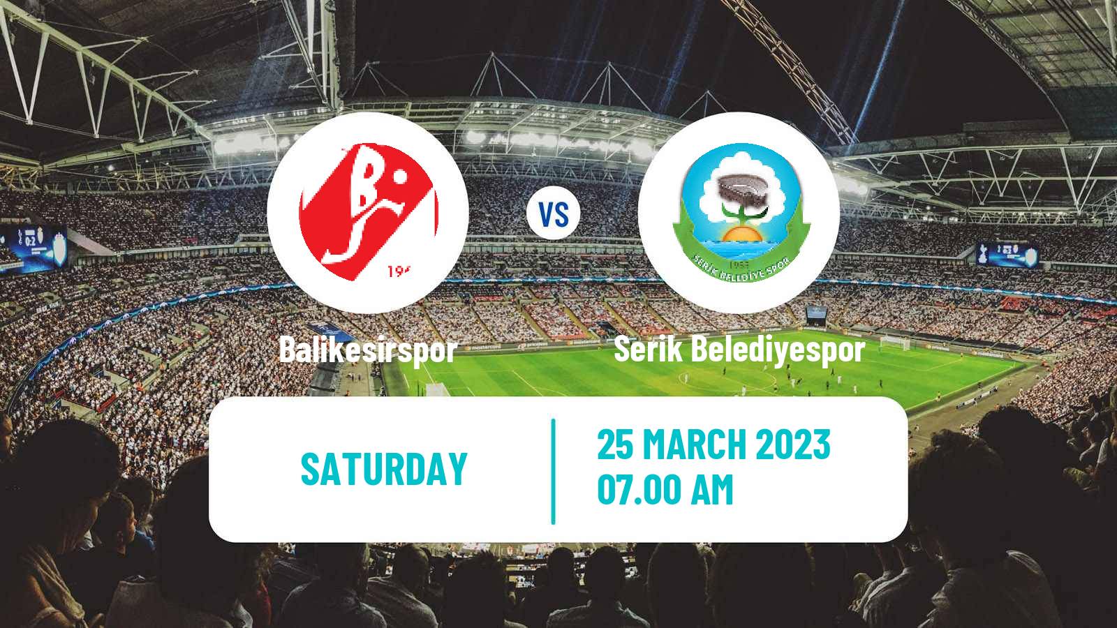 Soccer Turkish Second League Red Group Balikesirspor - Serik Belediyespor
