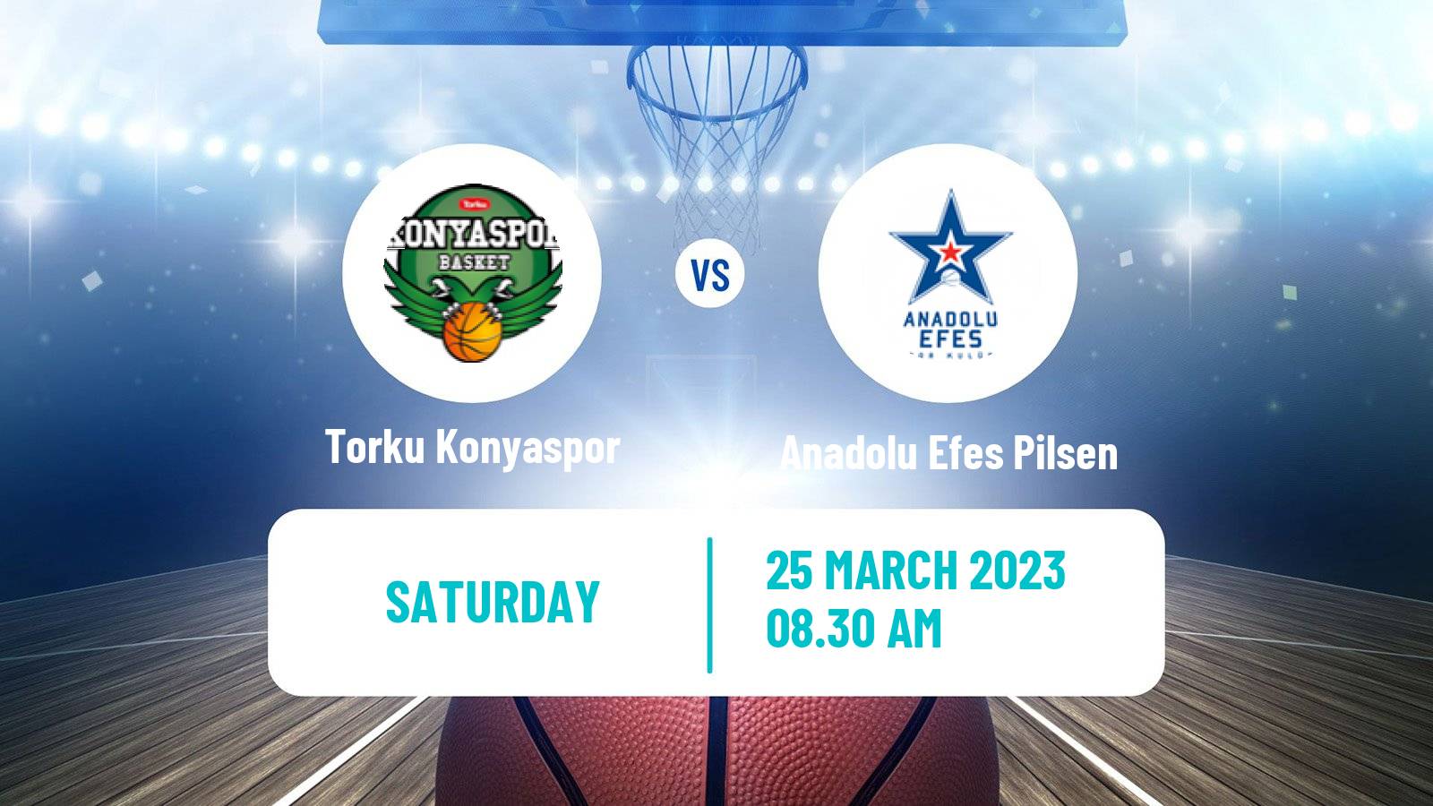 Basketball Turkish Basketball Super Ligi Konyaspor - Anadolu Efes Pilsen