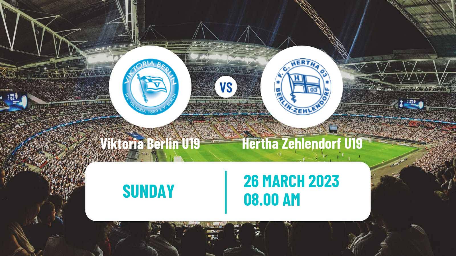 Soccer German Junioren Bundesliga Play Offs Viktoria Berlin U19 - Hertha Zehlendorf U19