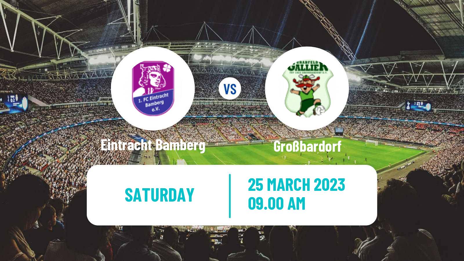 Soccer German Oberliga Bayern Nord Eintracht Bamberg - Großbardorf