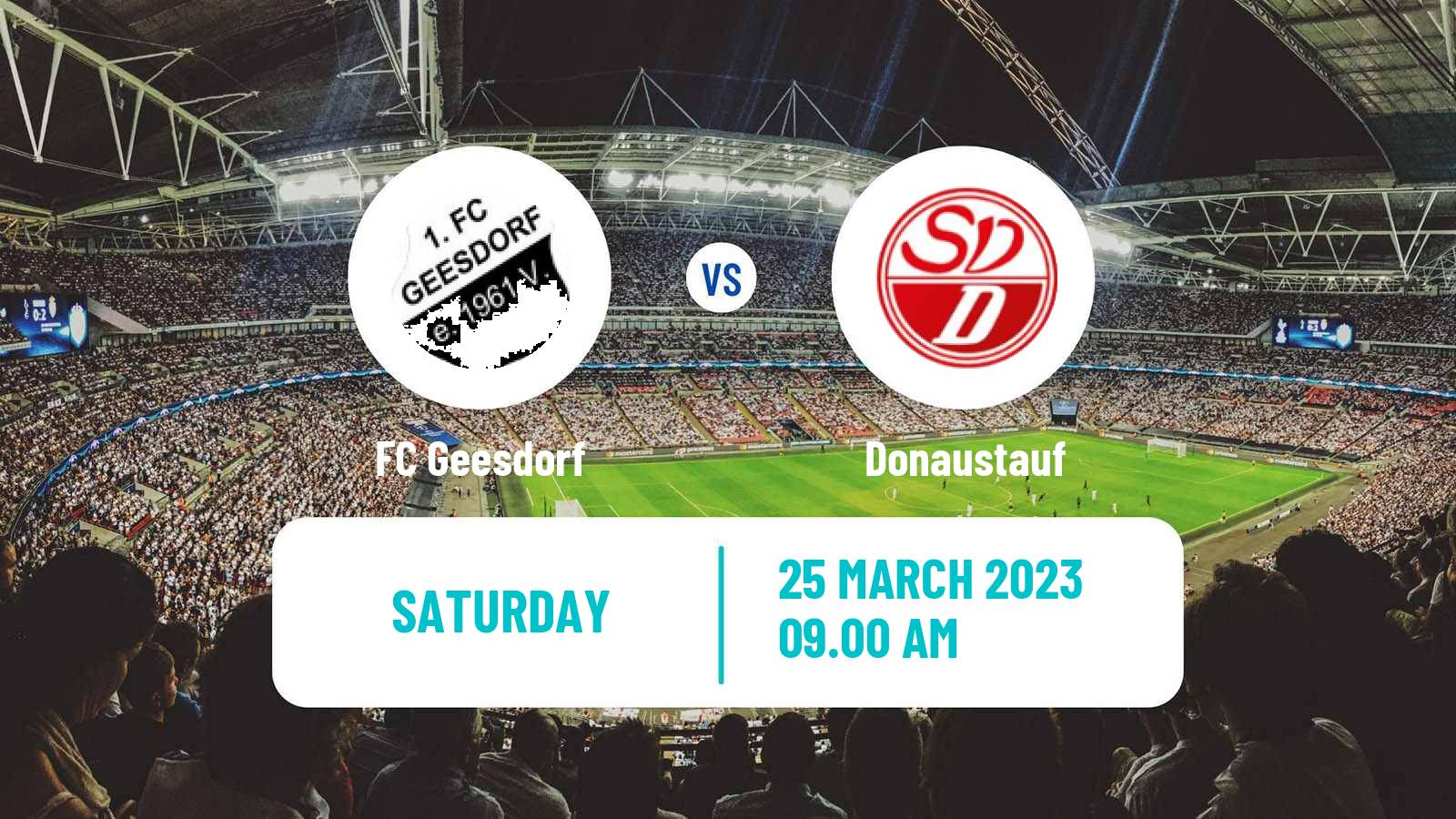Soccer German Oberliga Bayern Nord Geesdorf - Donaustauf