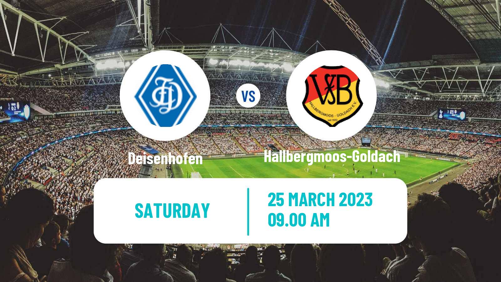 Soccer German Oberliga Bayern Süd Deisenhofen - Hallbergmoos-Goldach