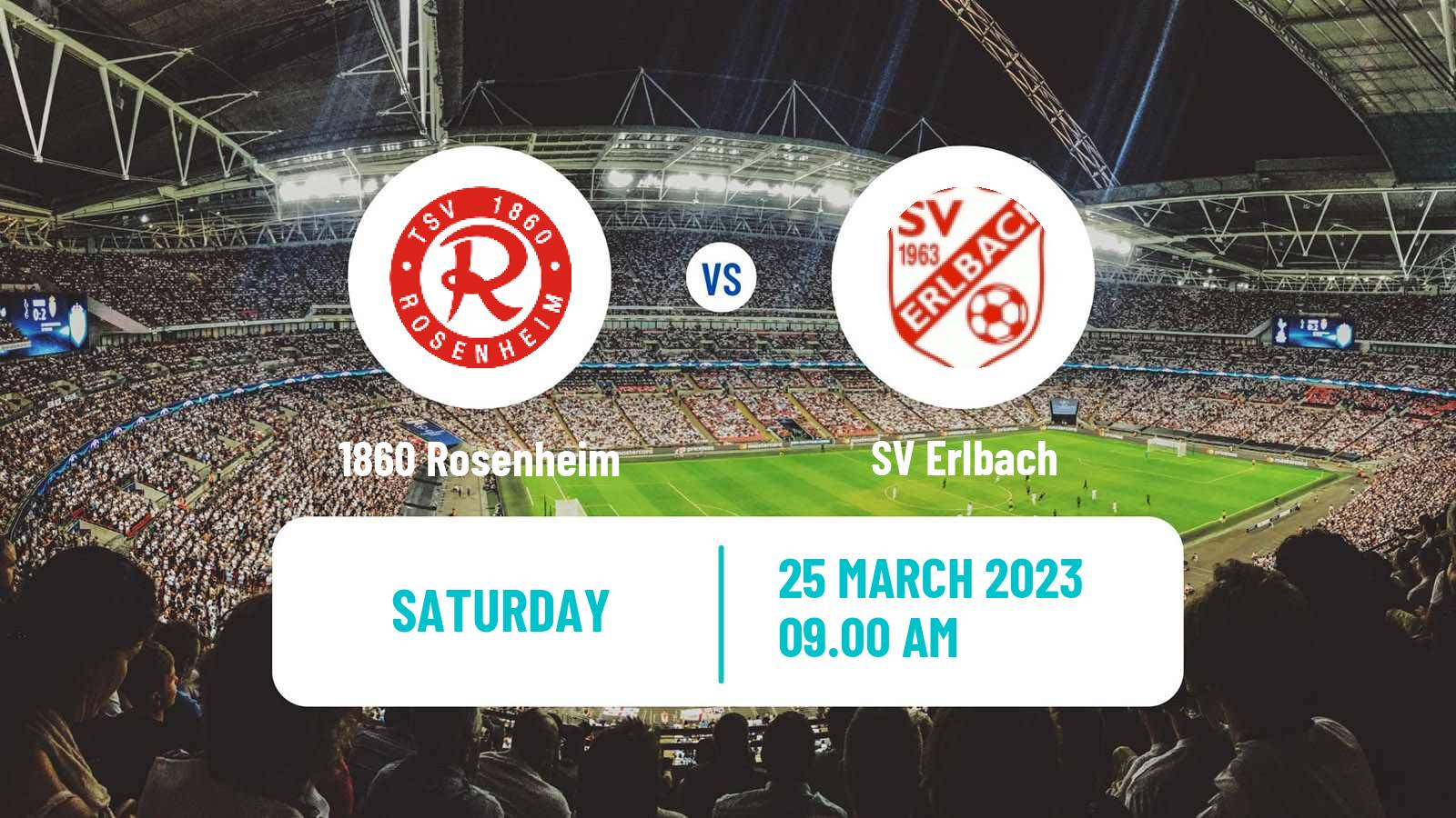 Soccer German Oberliga Bayern Süd 1860 Rosenheim - Erlbach