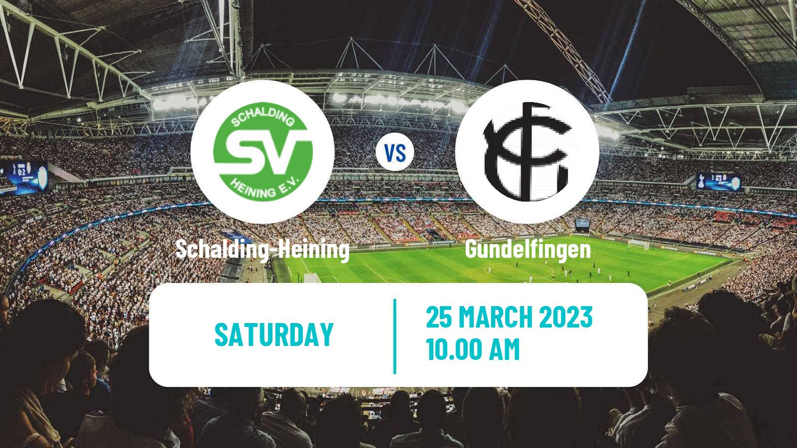 Soccer German Oberliga Bayern Süd Schalding-Heining - Gundelfingen
