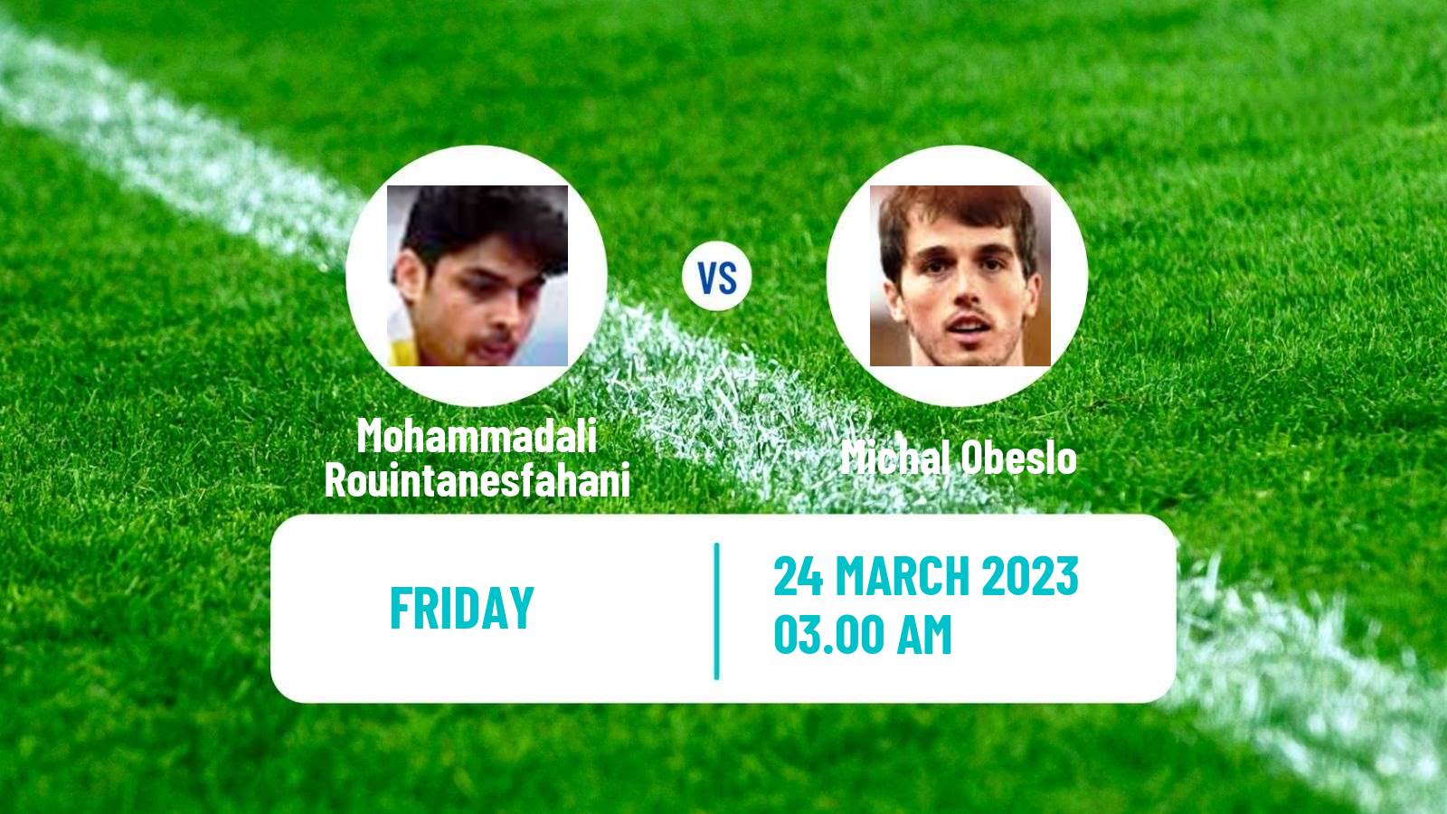 Table tennis Table Tennis Mohammadali Rouintanesfahani - Michal Obeslo