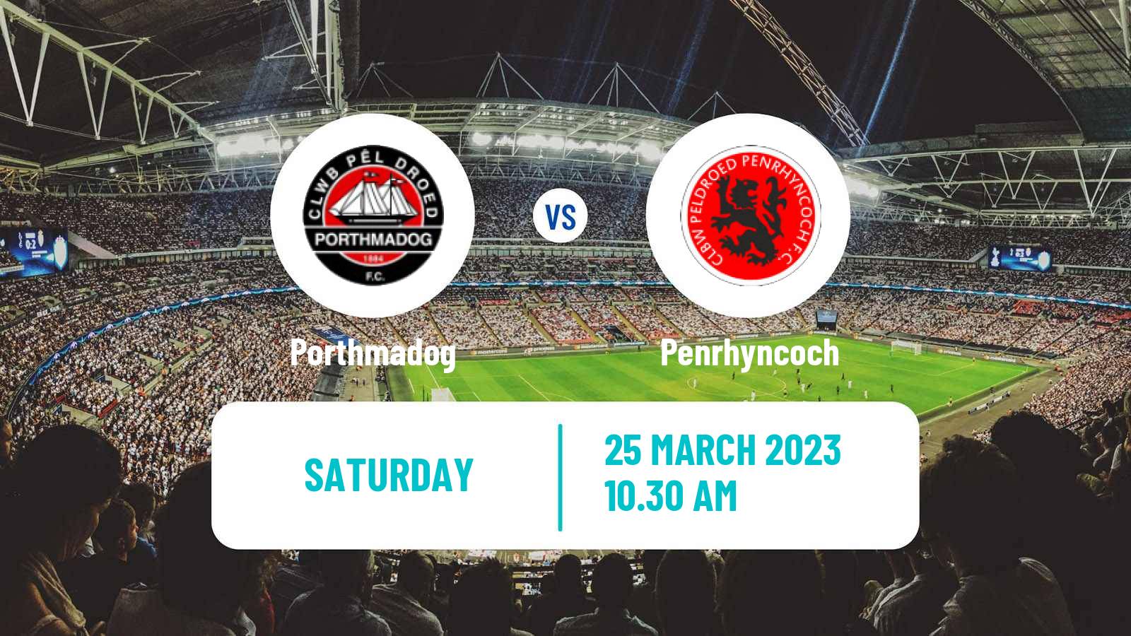 Soccer Welsh Cymru North Porthmadog - Penrhyncoch