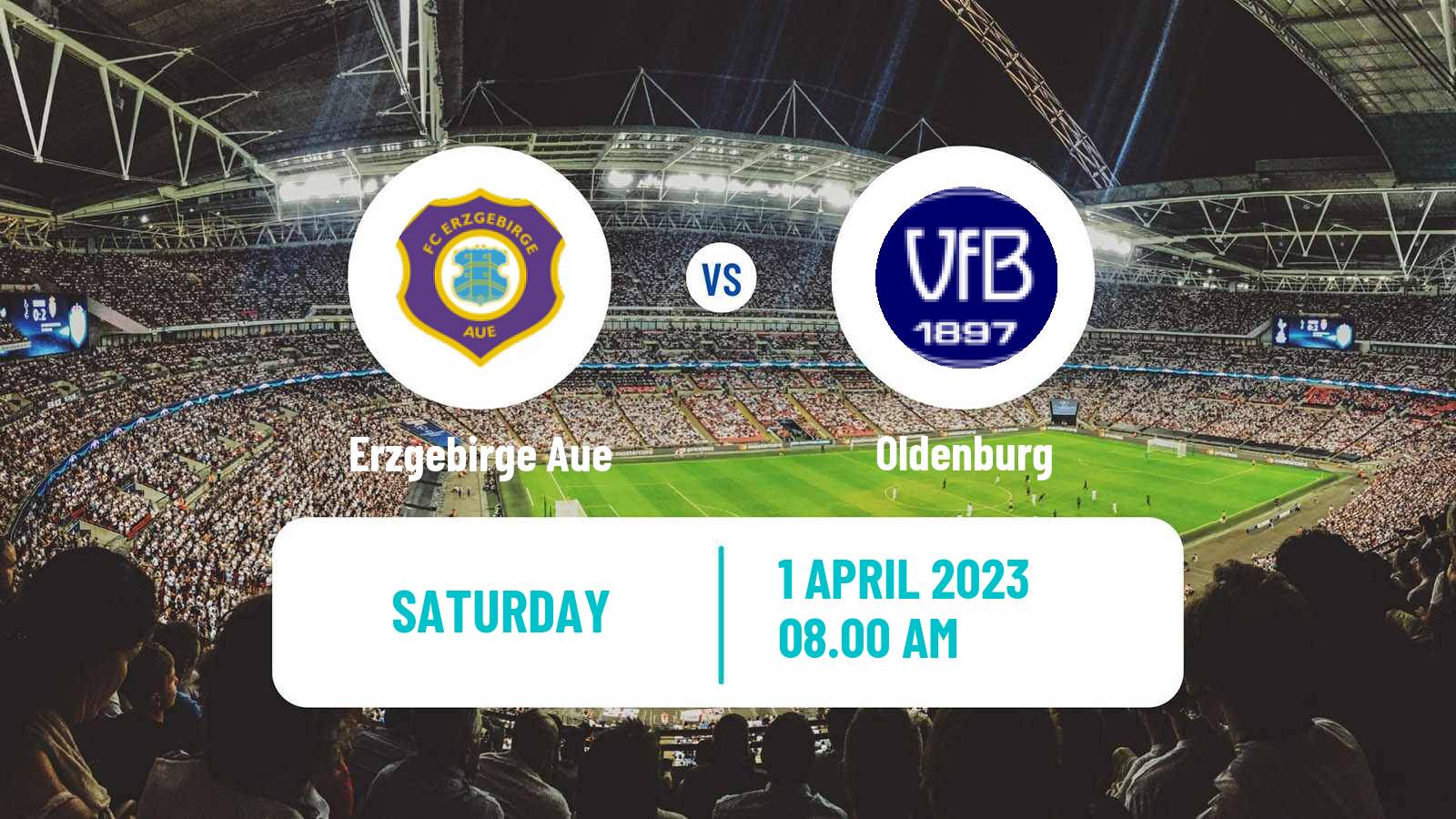 Soccer German 3 Bundesliga Erzgebirge Aue - Oldenburg