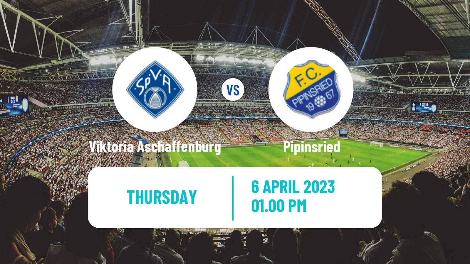 Soccer German Regionalliga Bayern Viktoria Aschaffenburg - Pipinsried