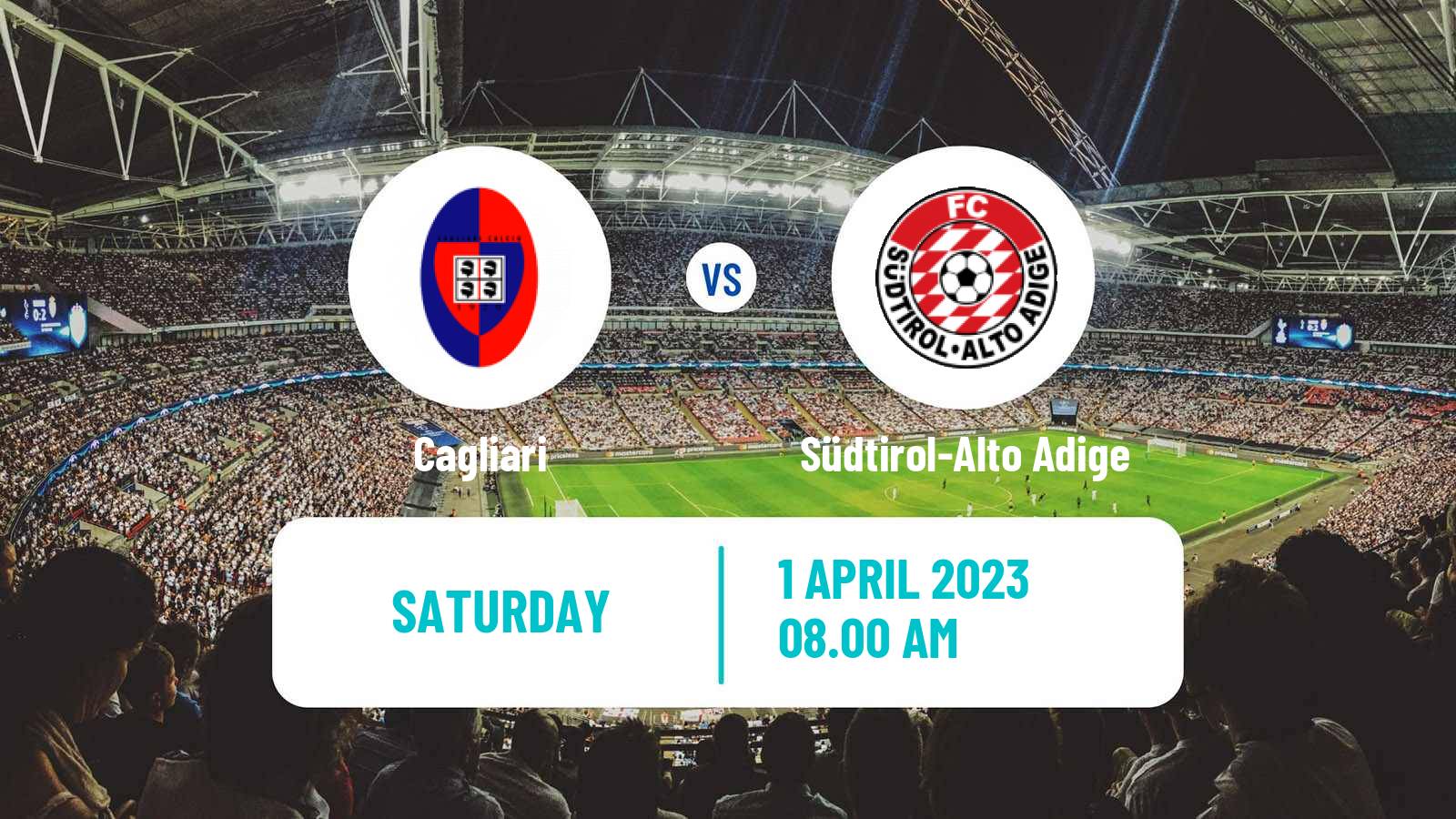 Soccer Italian Serie B Cagliari - Südtirol-Alto Adige