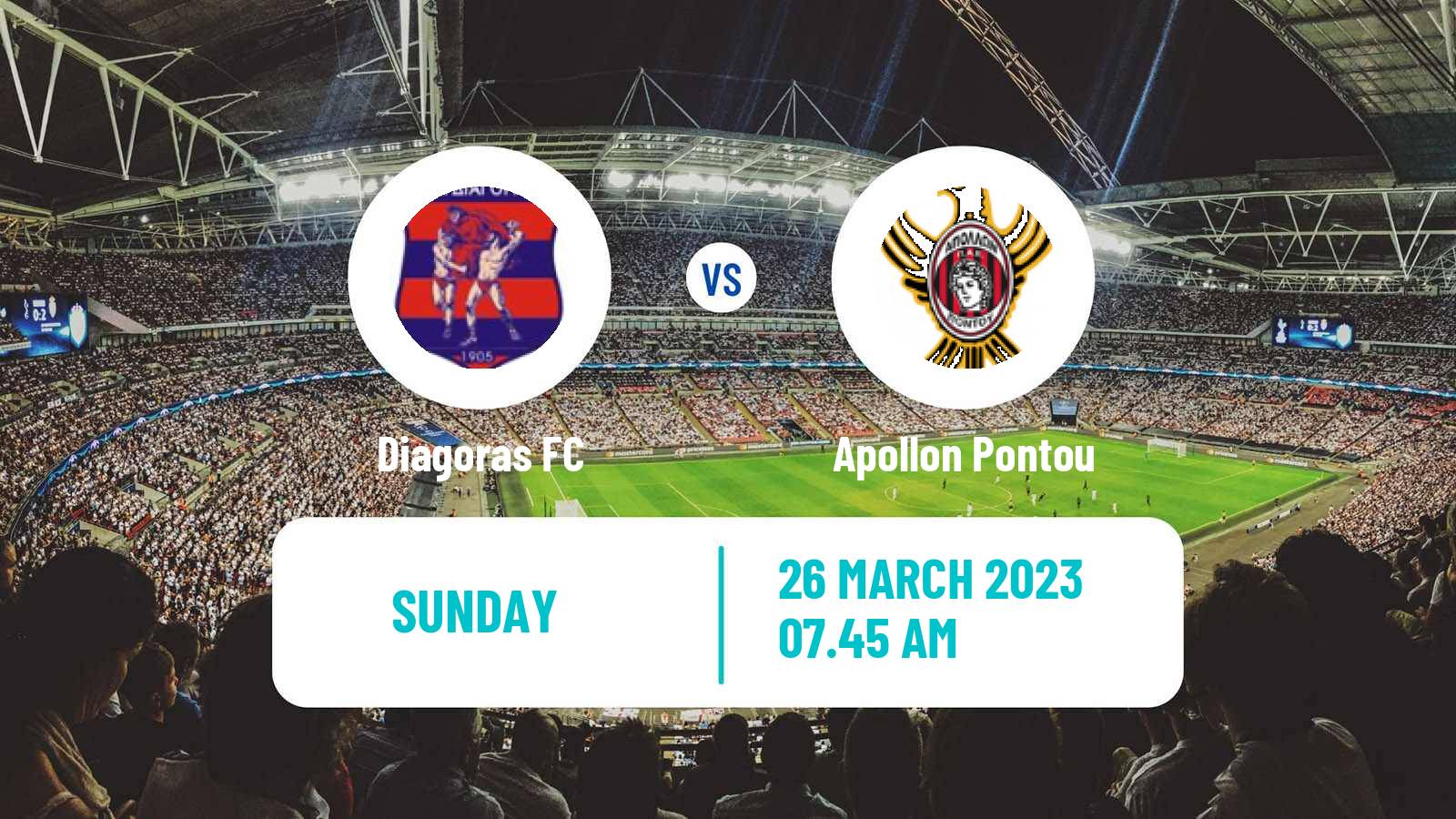 Soccer Greek Super League 2 Diagoras - Apollon Pontou