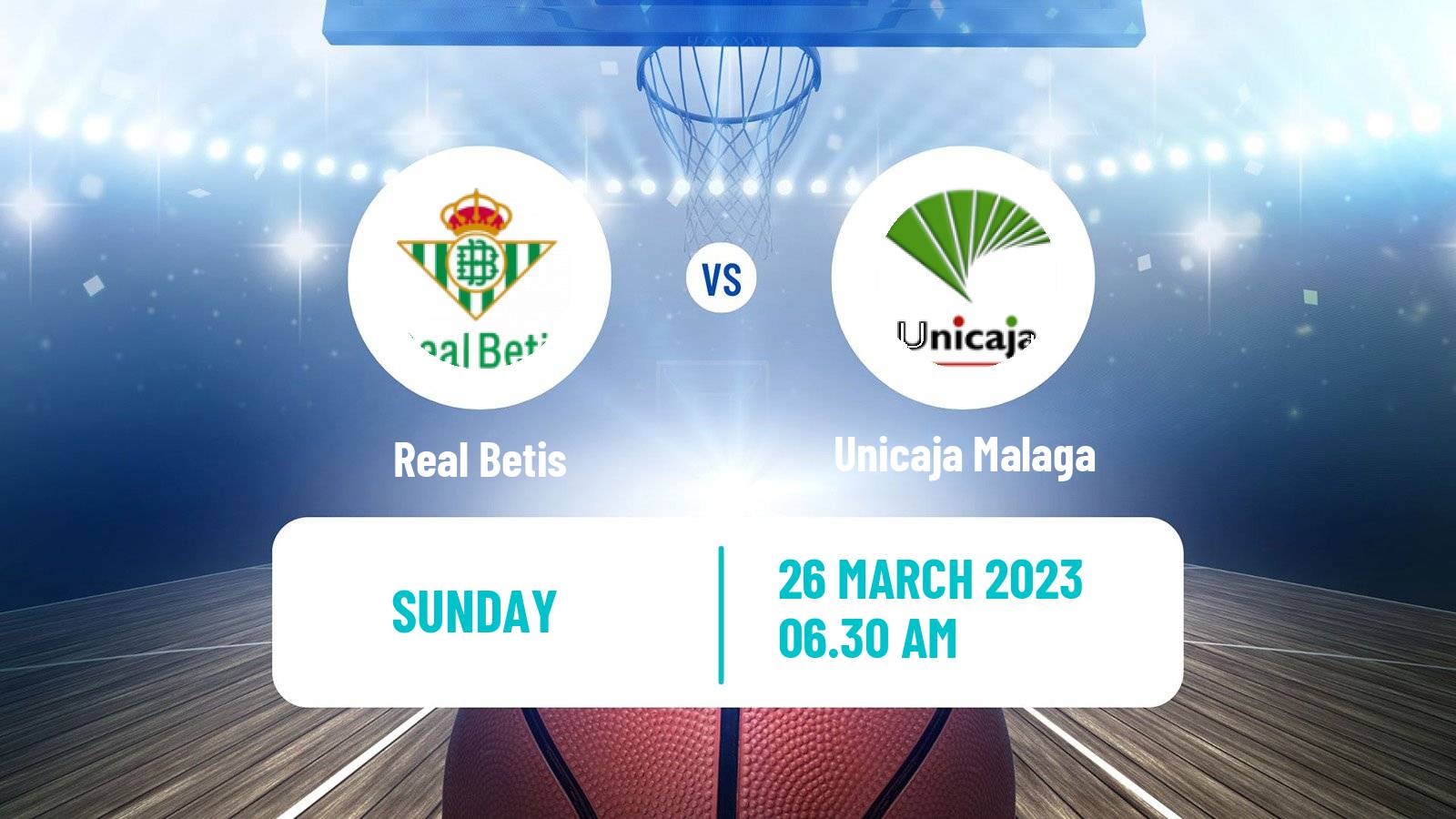 Basketball Spanish ACB League Real Betis - Unicaja Malaga