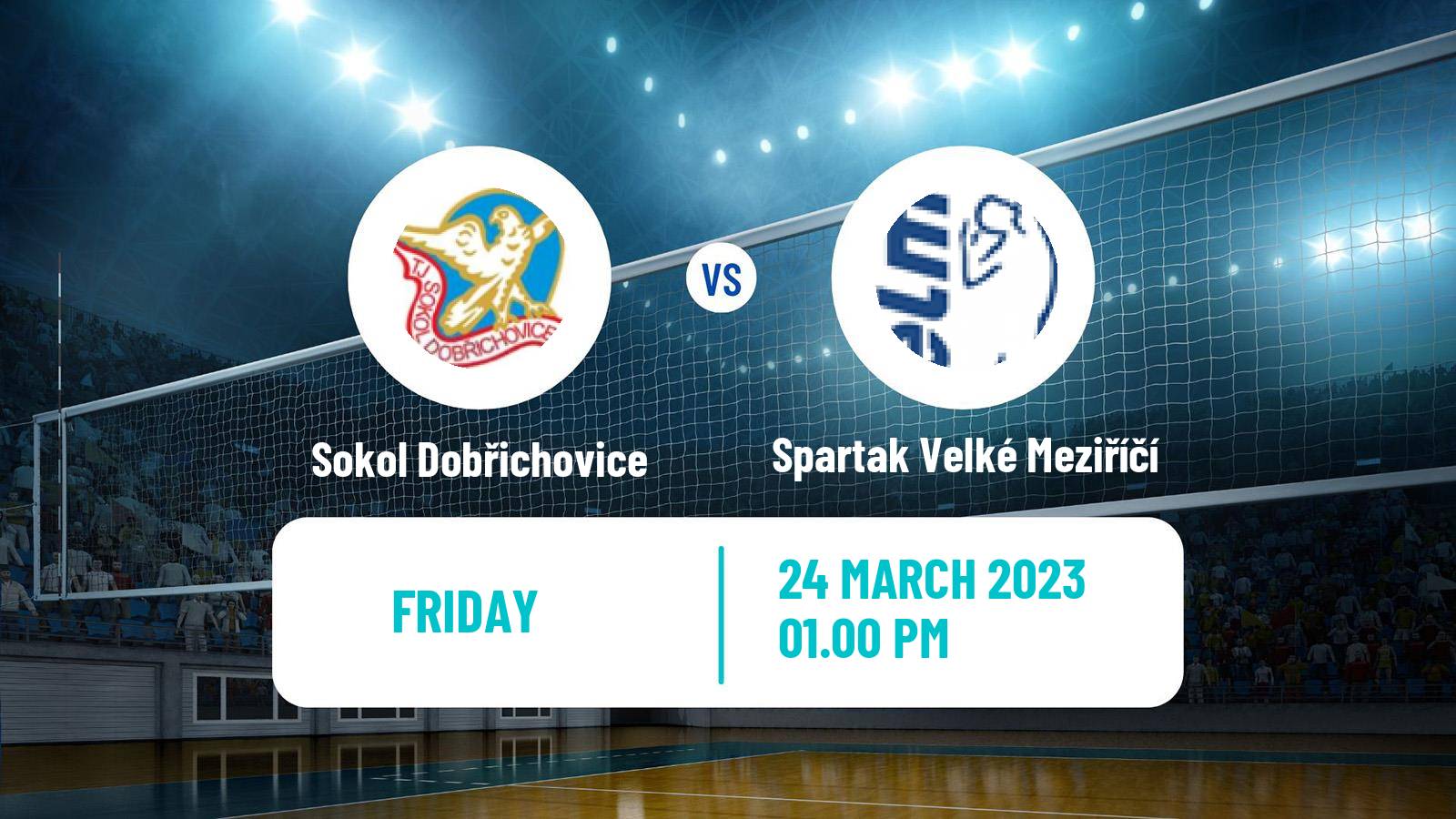 Volleyball Czech 1 Liga Volleyball Sokol Dobřichovice - Spartak Velké Meziříčí