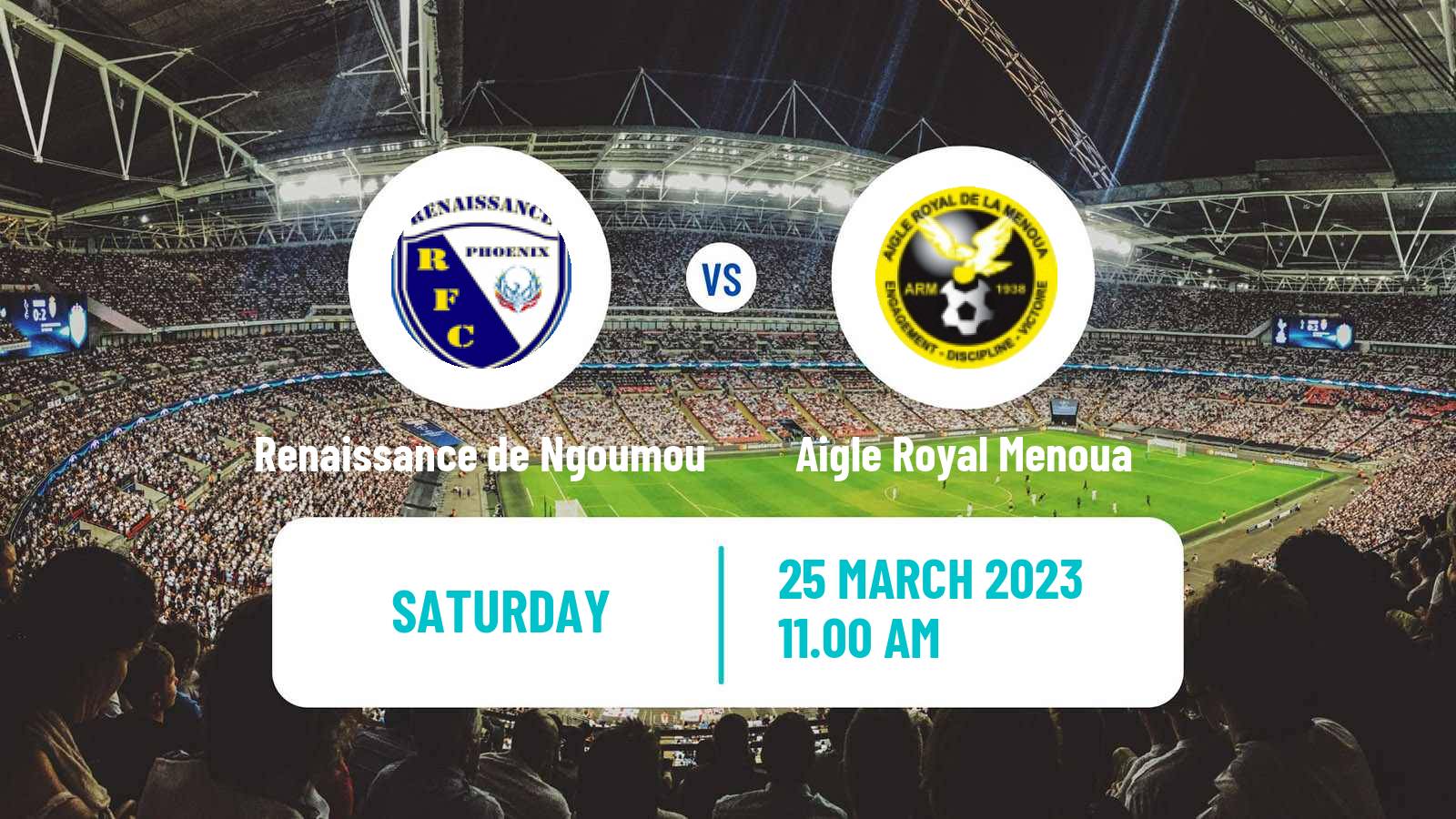Soccer Cameroon Elite One Renaissance de Ngoumou - Aigle Royal Menoua