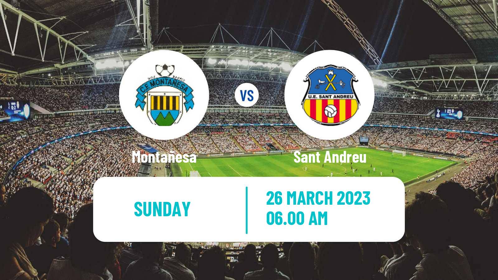 Soccer Spanish Tercera RFEF - Group 5 Montañesa - Sant Andreu