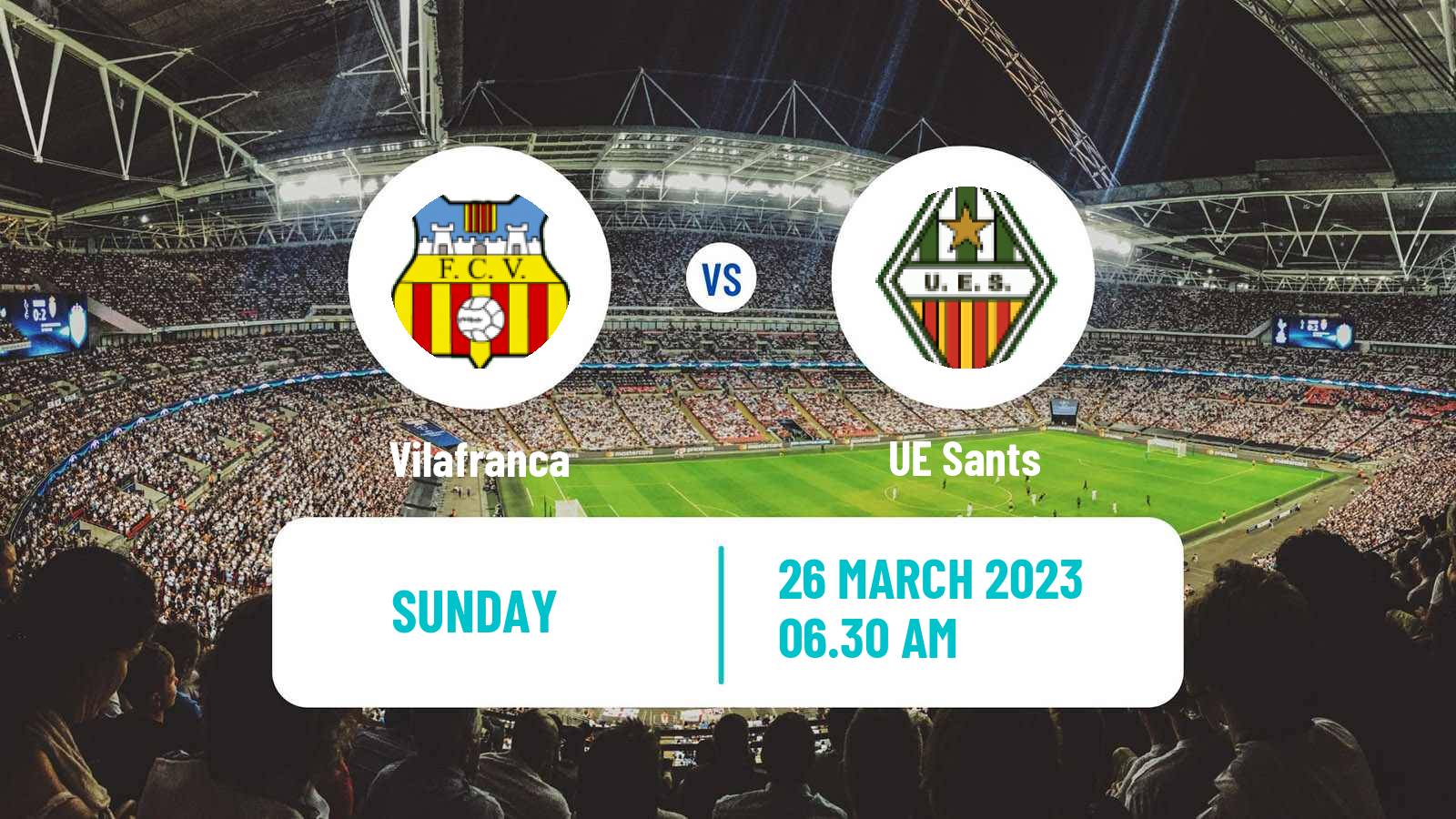 Soccer Spanish Tercera RFEF - Group 5 Vilafranca - UE Sants
