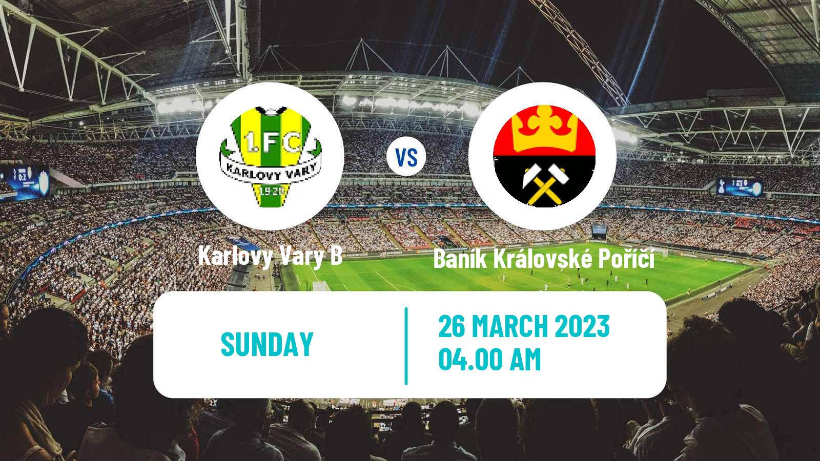 Soccer Czech Karlovarsky KP Slavia Karlovy Vary B - Baník Královské Poříčí