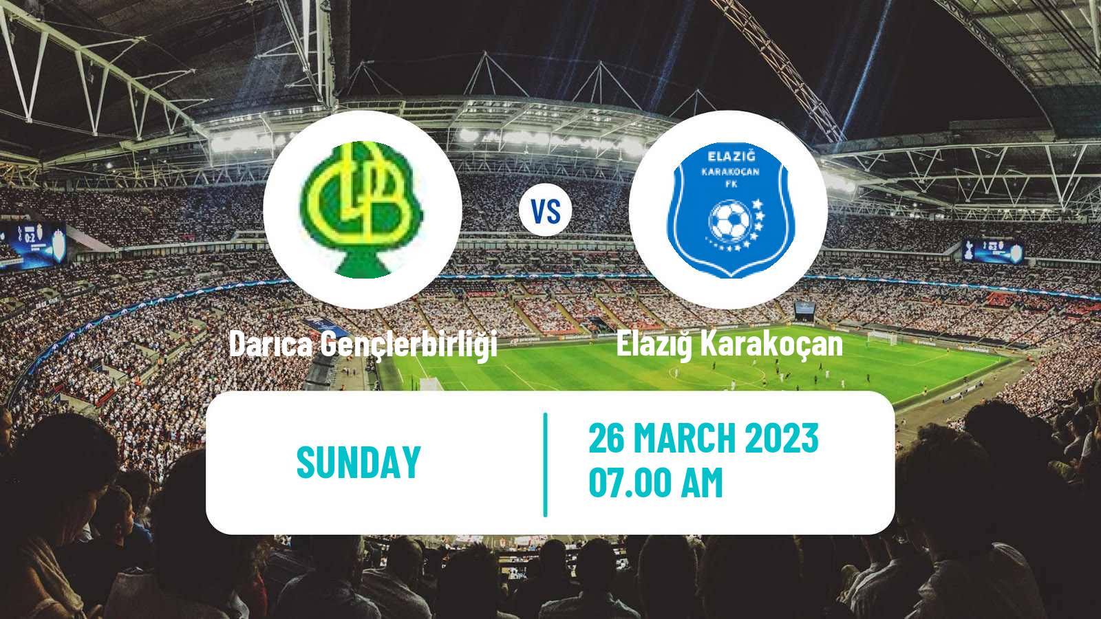 Soccer Turkish 3 Lig Group 2 Darıca Gençlerbirliği - Elazığ Karakoçan