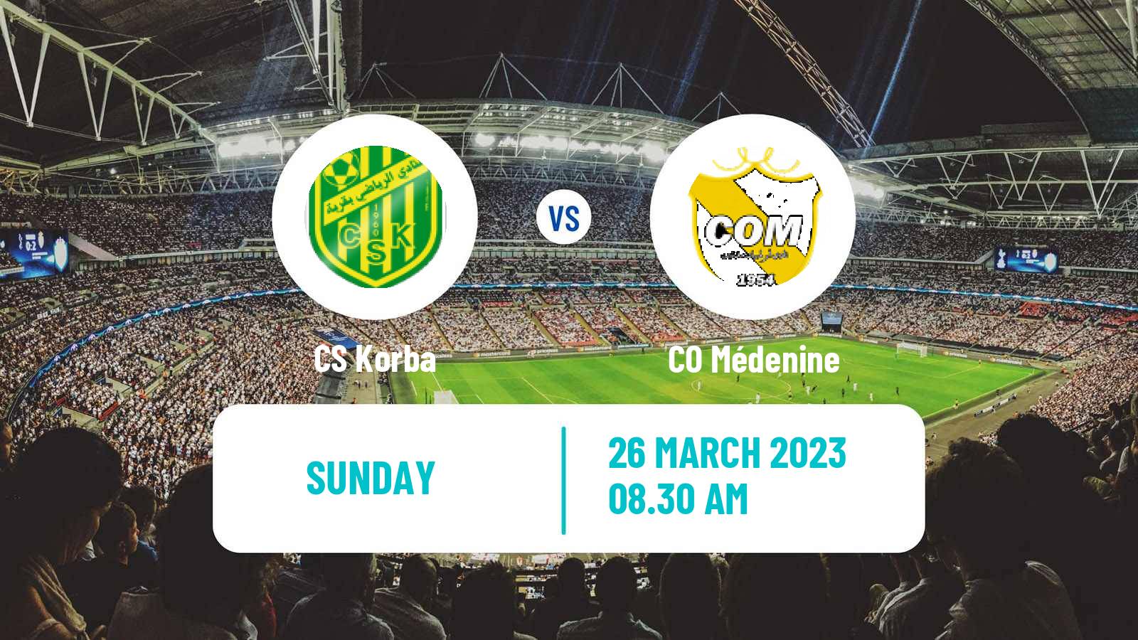 Soccer Tunisian Ligue 2 Korba - Médenine