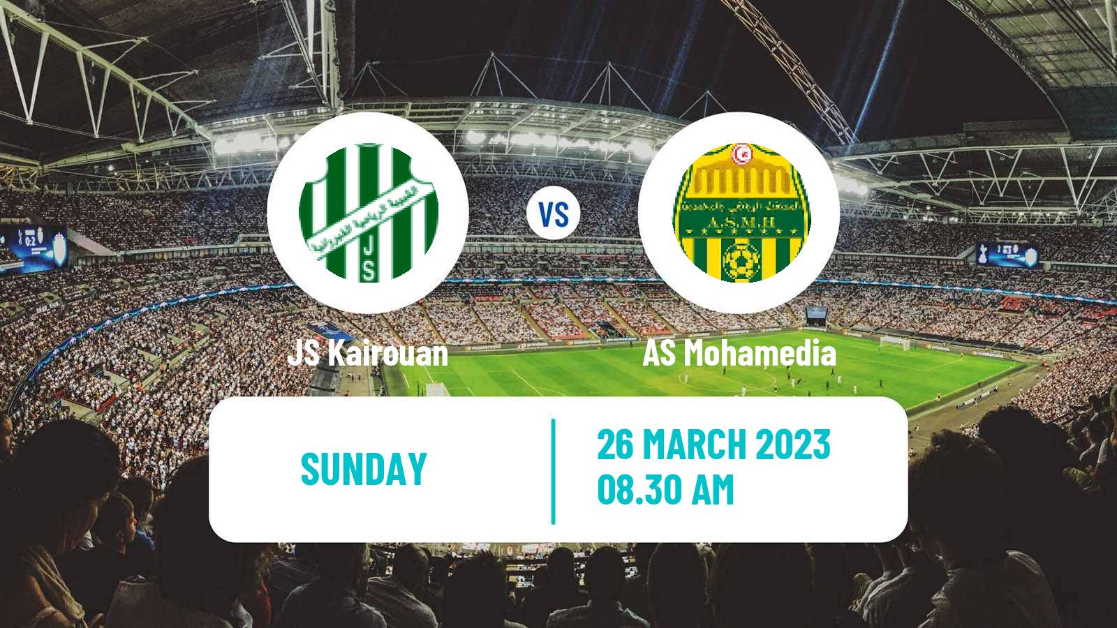 Soccer Tunisian Ligue 2 JS Kairouan - AS Mohamedia