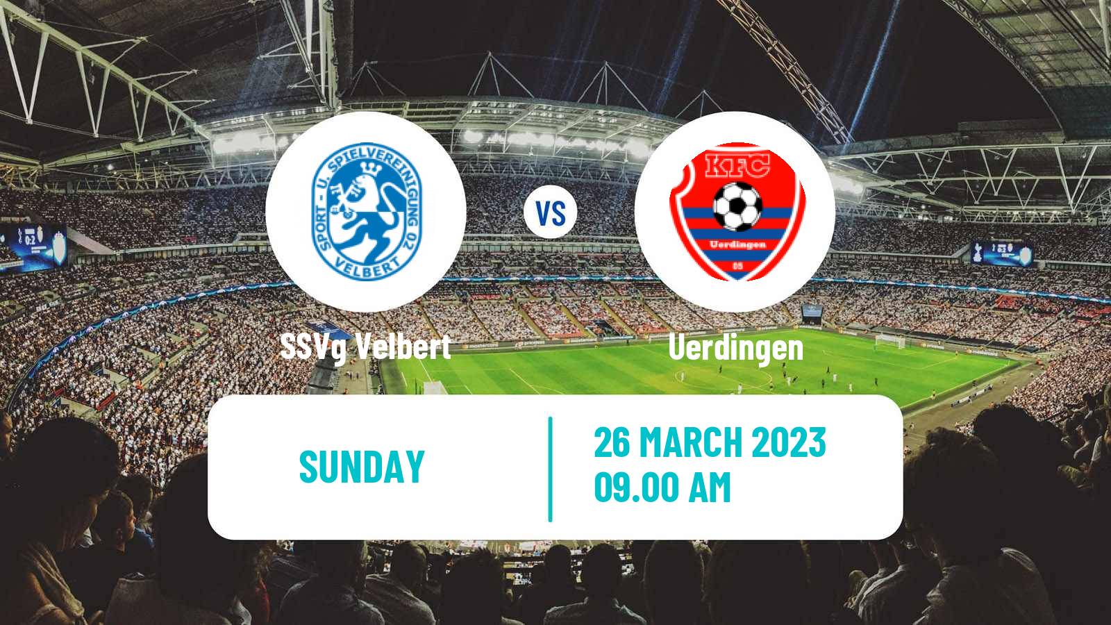 Soccer German Oberliga Niederrhein Velbert - Uerdingen