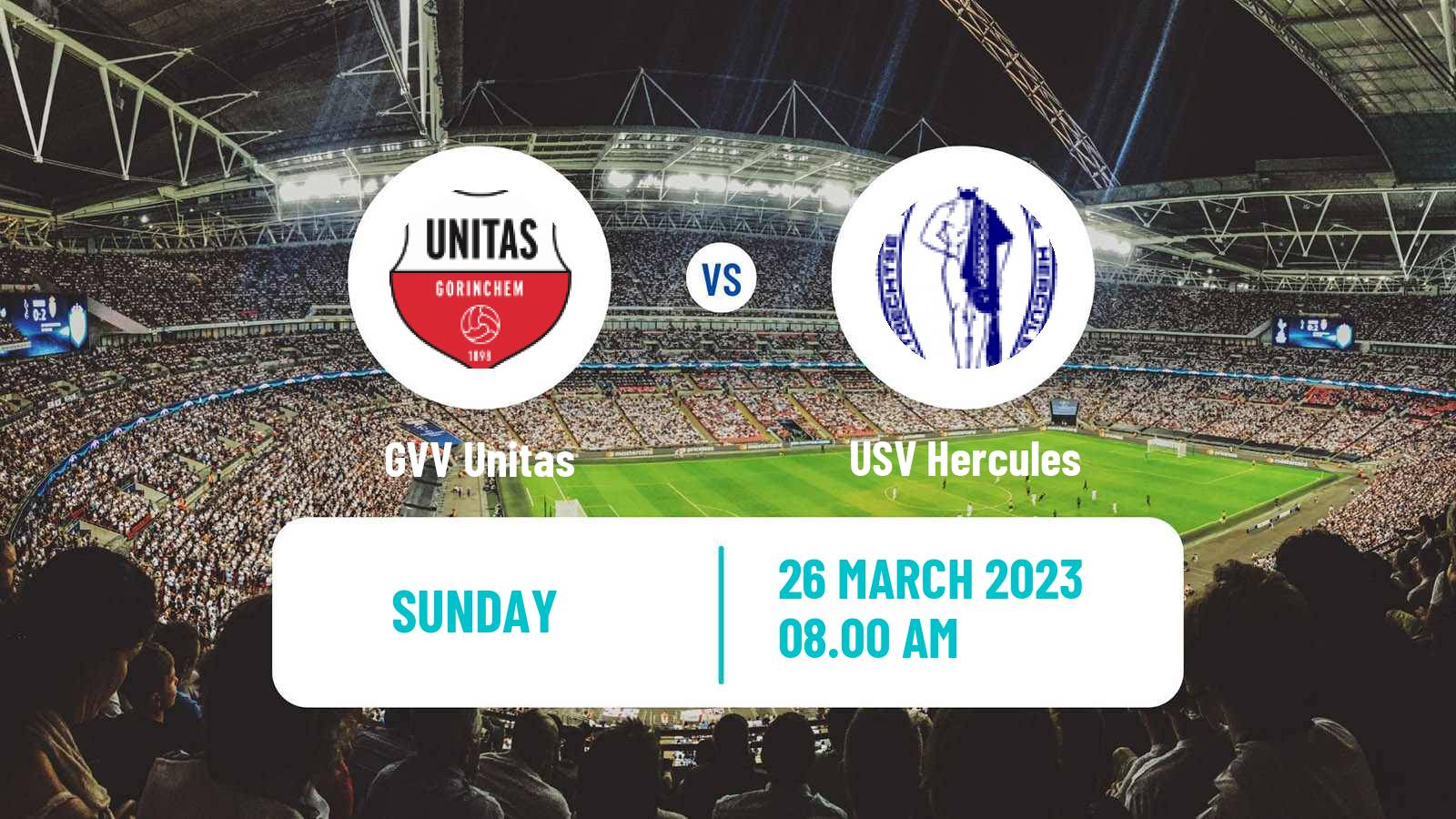 Football Dutch Derde Divisie GVV Unitas - USV Hercules