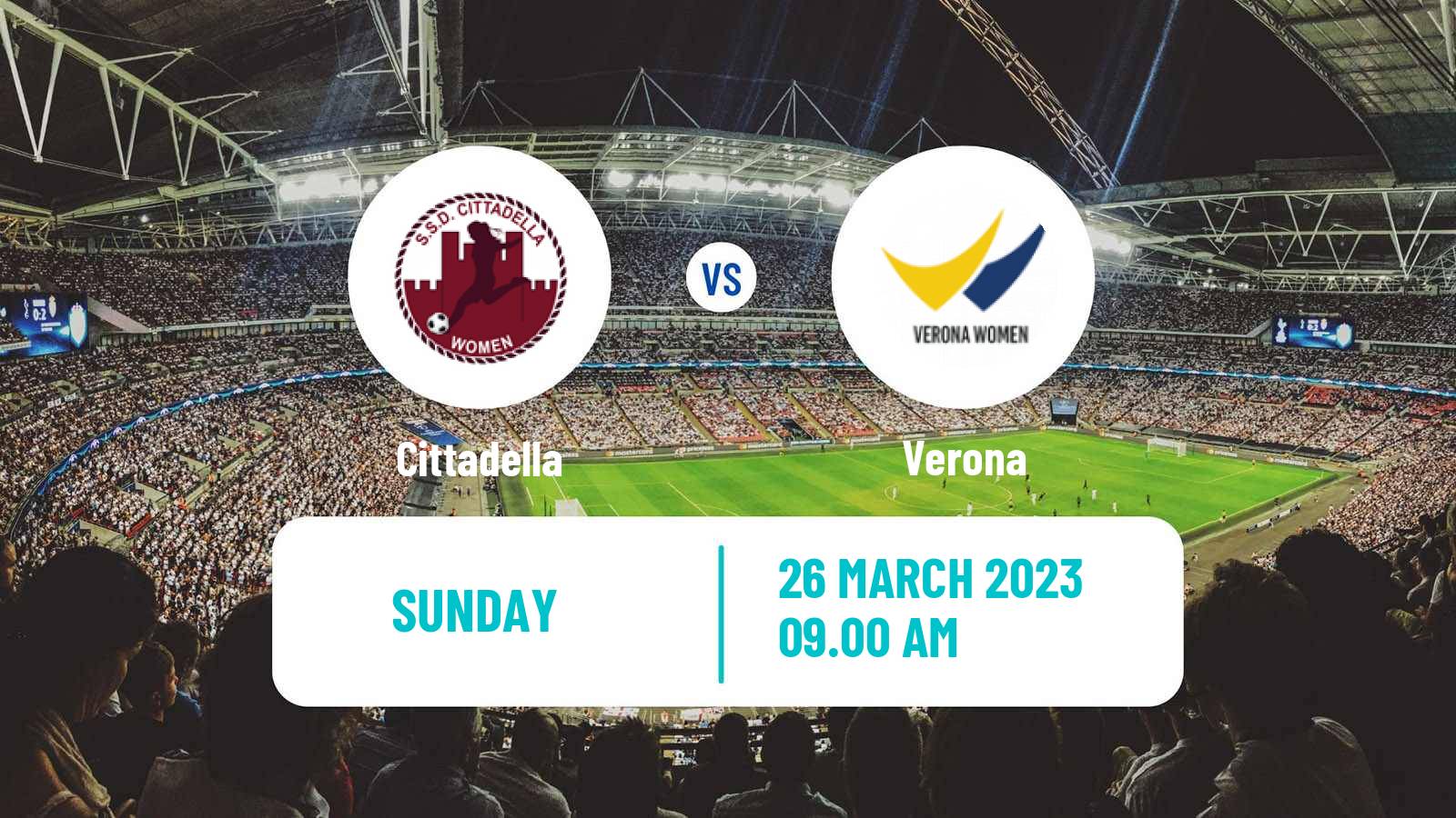 Soccer Italian Serie B Women Cittadella - Verona