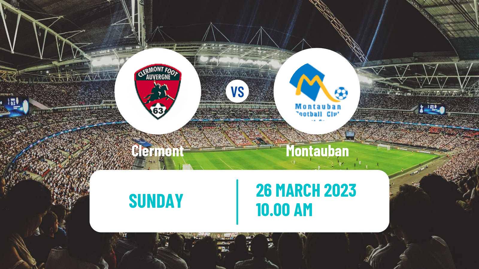 Soccer French Division 2 Women Clermont - Montauban