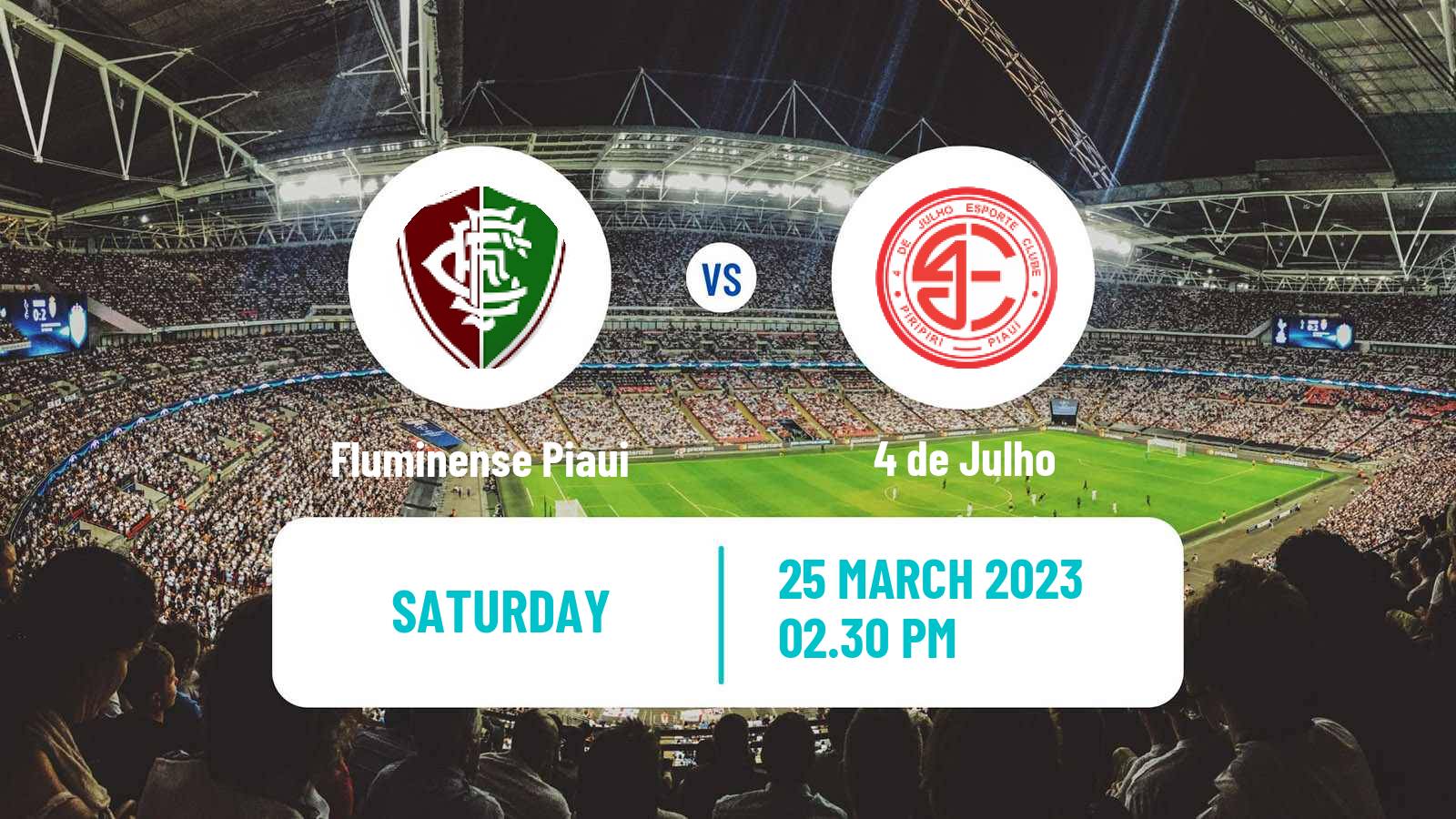 Soccer Brazilian Campeonato Piauiense Fluminense Piaui - 4 de Julho