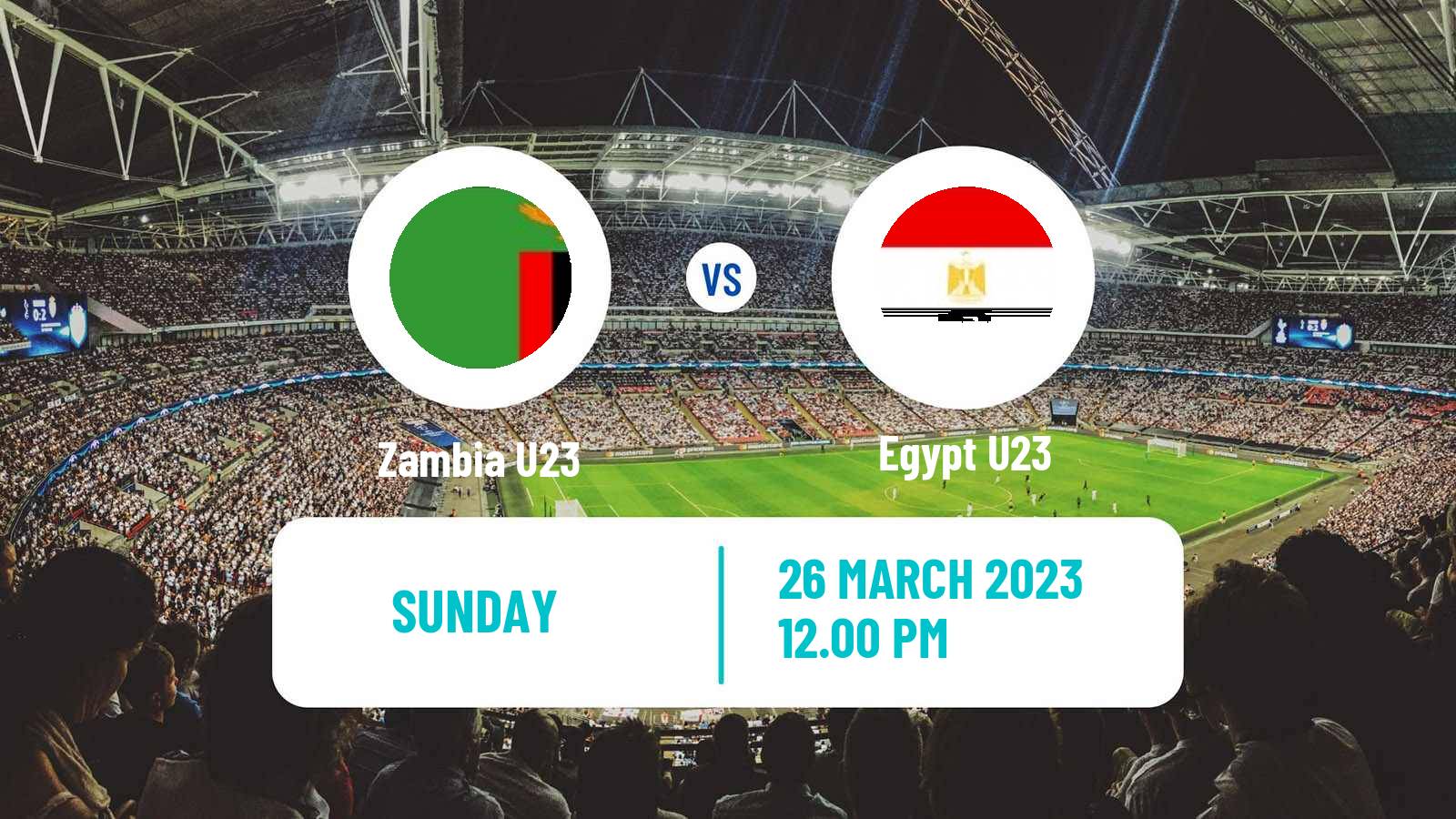 Soccer Africa Cup of Nations U23 Zambia U23 - Egypt U23