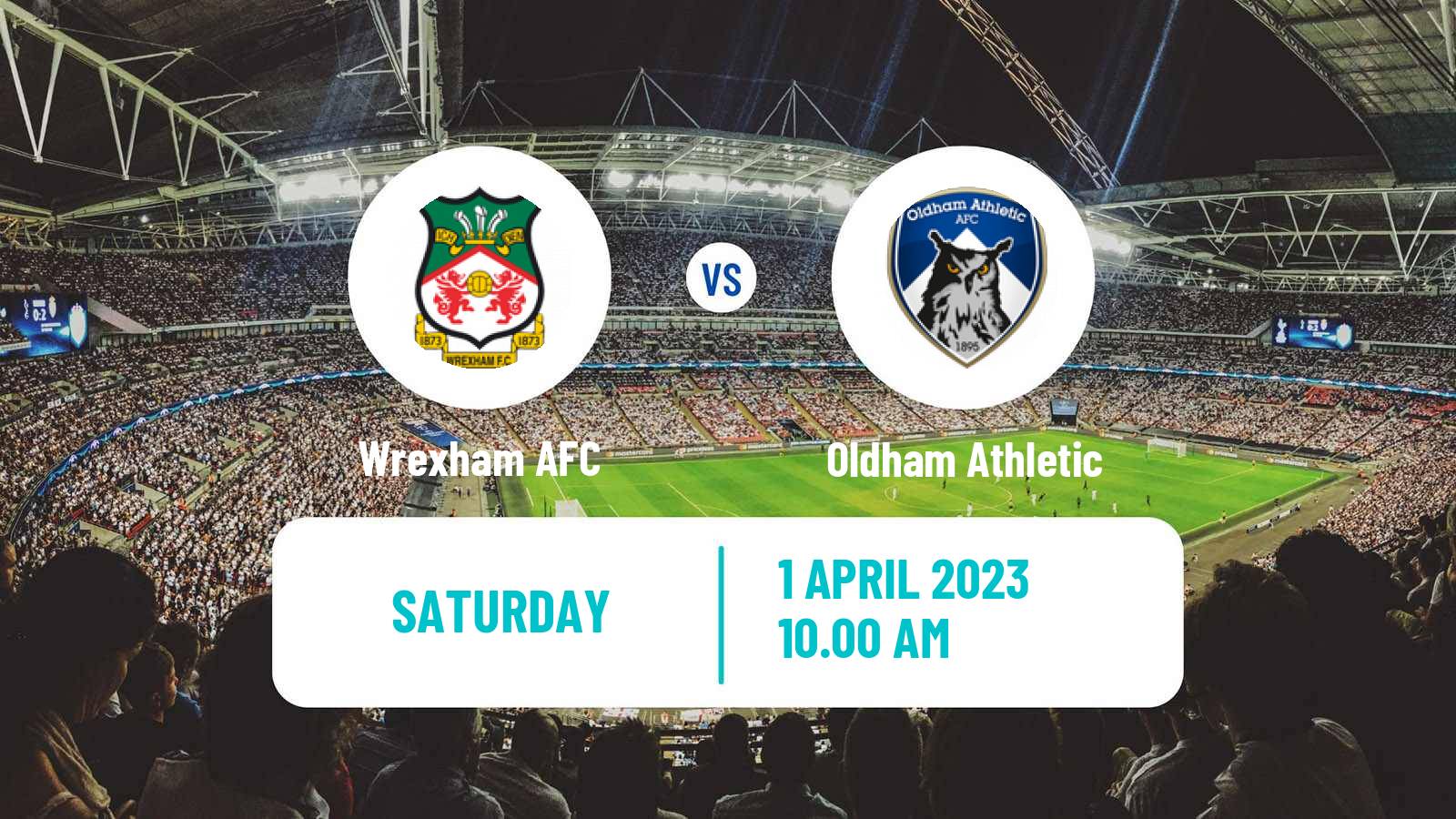 Soccer English National League Wrexham - Oldham Athletic