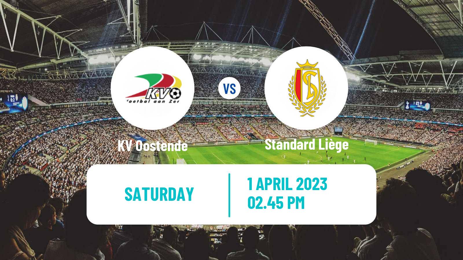 Football Belgian Jupiler Pro League Oostende - Standard Liège