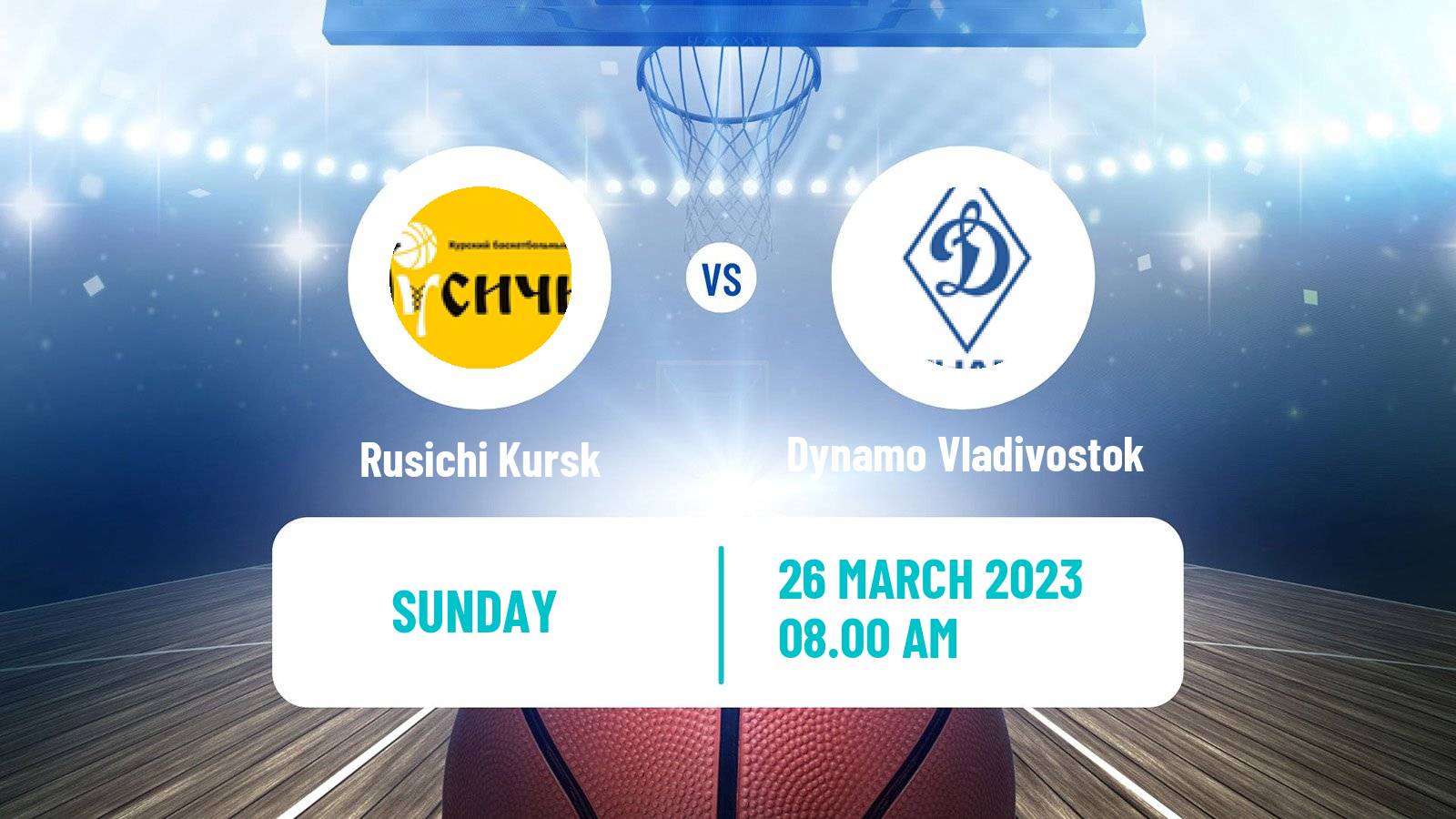 Basketball Russian Super League Basketball Rusichi Kursk - Dynamo Vladivostok