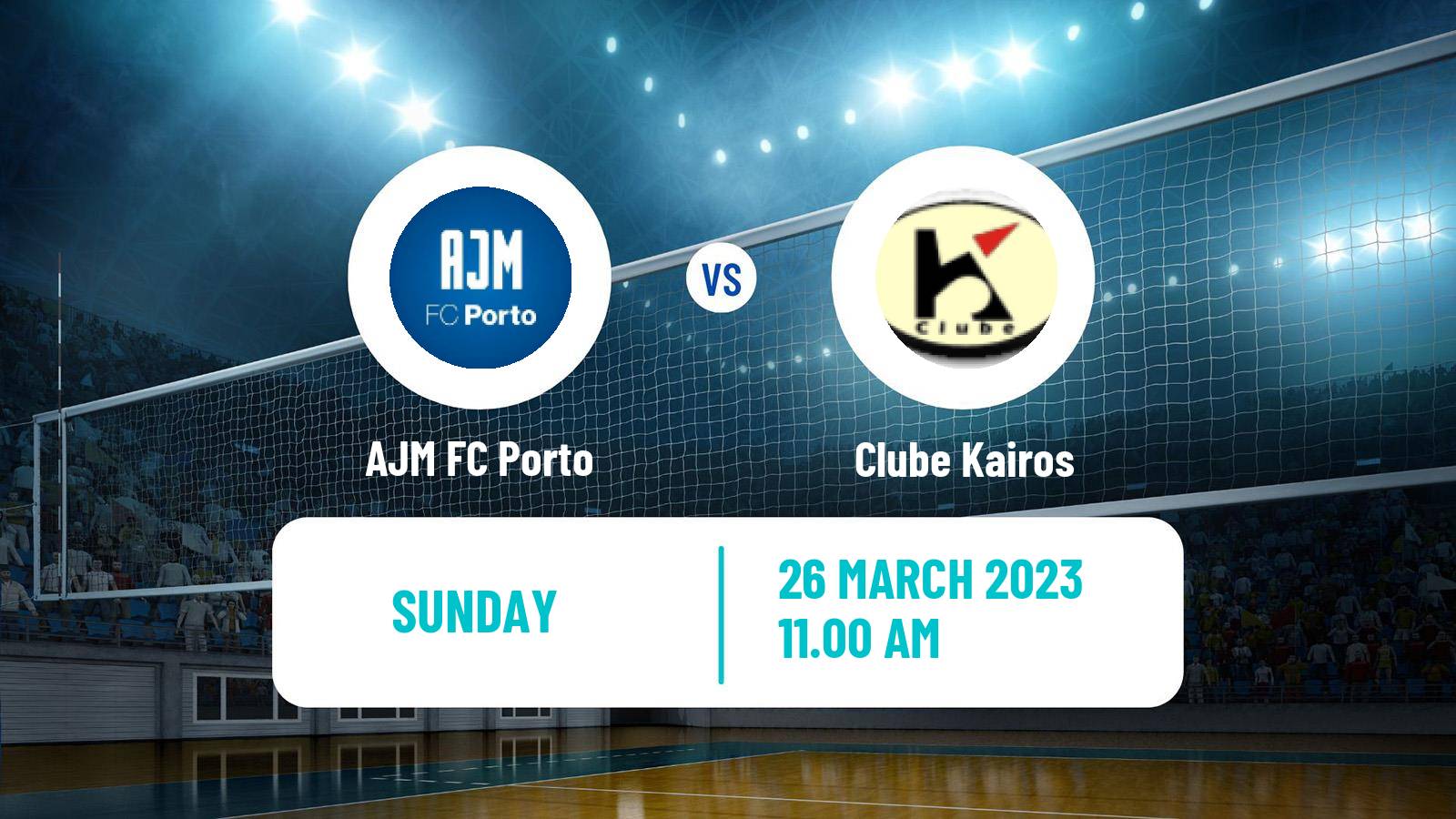 Volleyball Portuguese 1 Divisao Volleyball Women AJM FC Porto - Clube Kairos