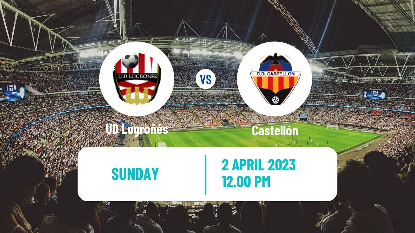 Soccer Spanish Primera RFEF Group 2 UD Logroñés - Castellón