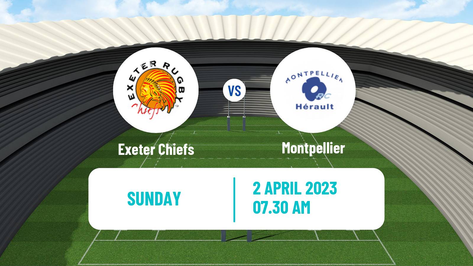 Rugby union European Rugby Champions Cup Exeter Chiefs - Montpellier